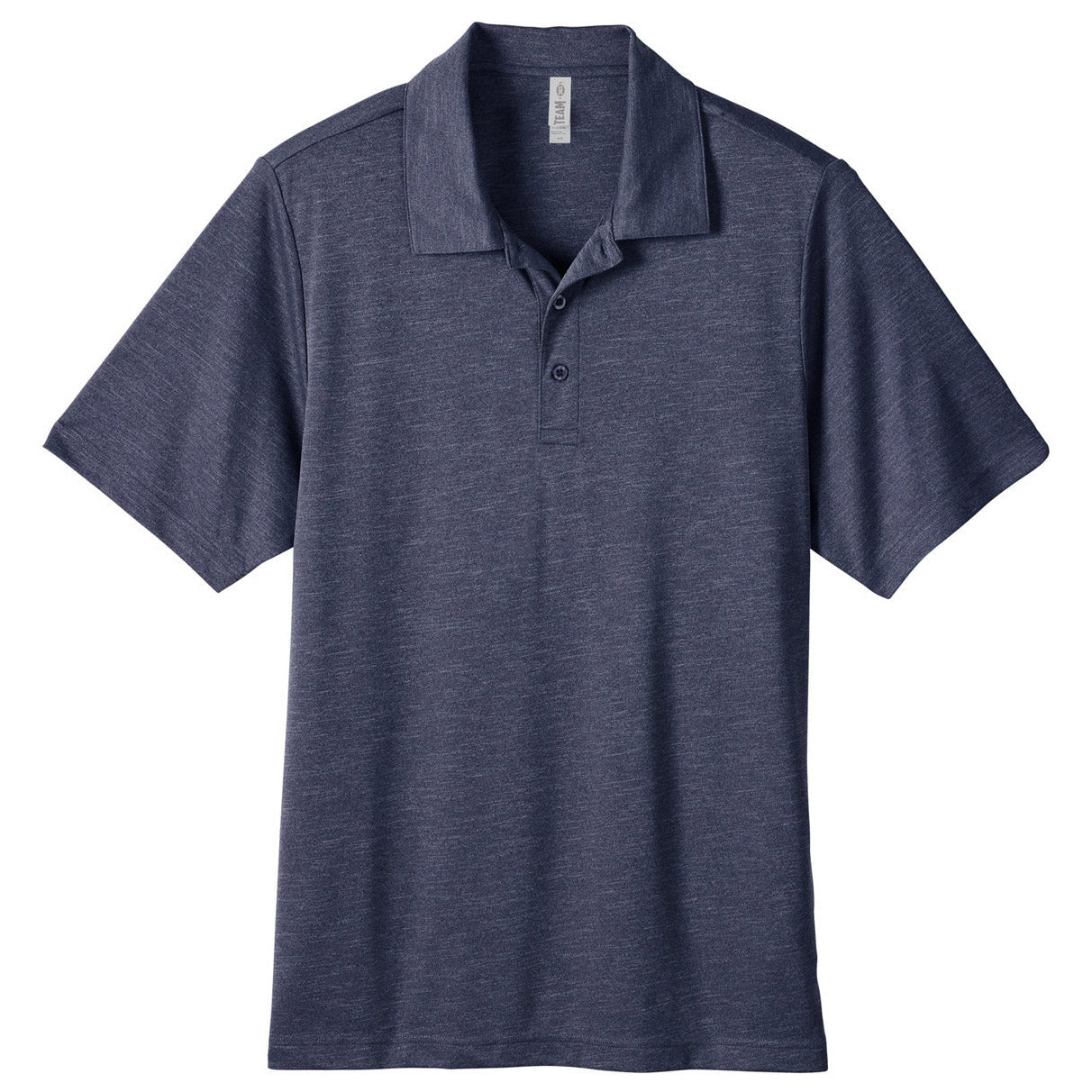 Black Heather Polo - Team 365 - Moisture-Wicking Fabric
