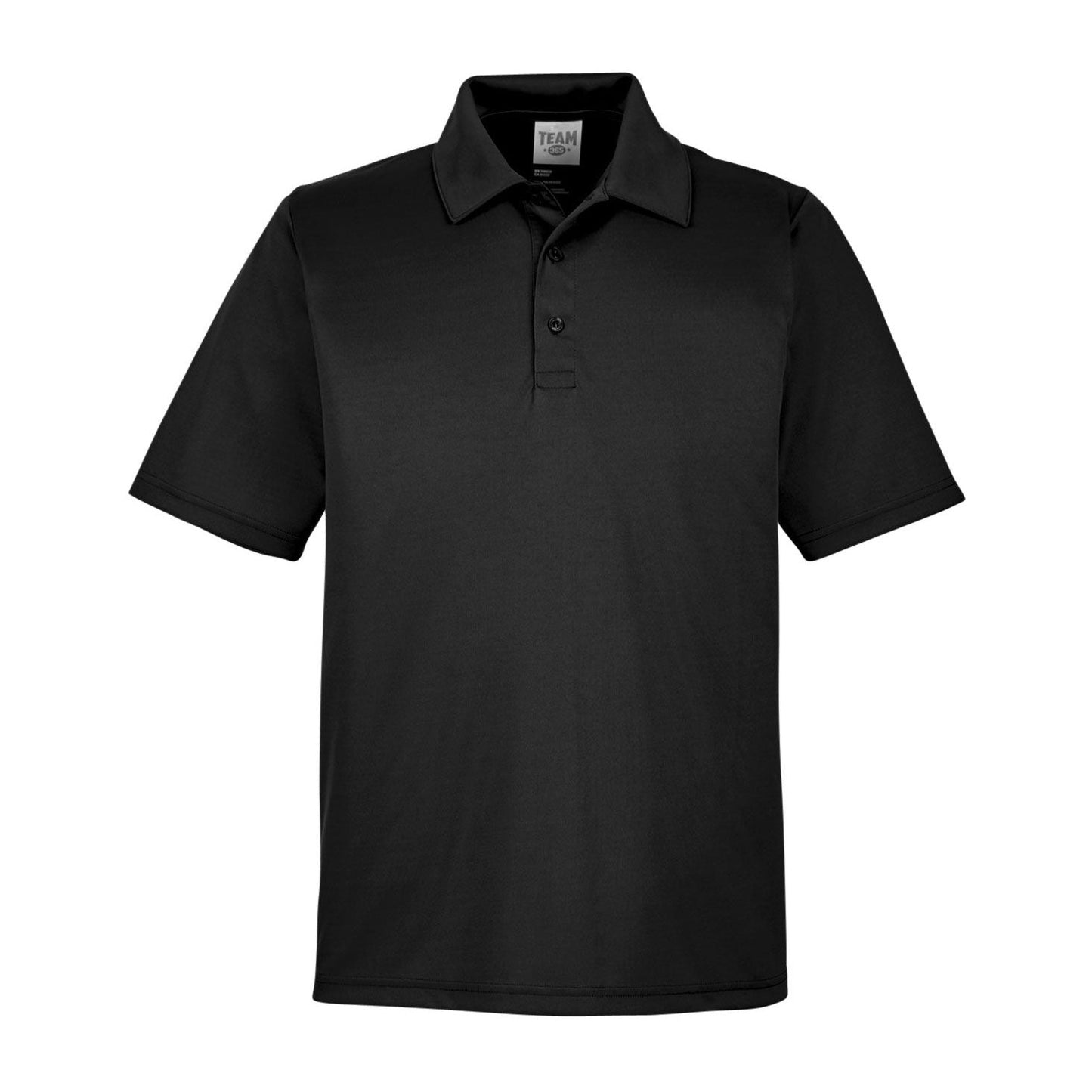 Black Polo Shirt - Team 365 - Moisture Wicking Performance