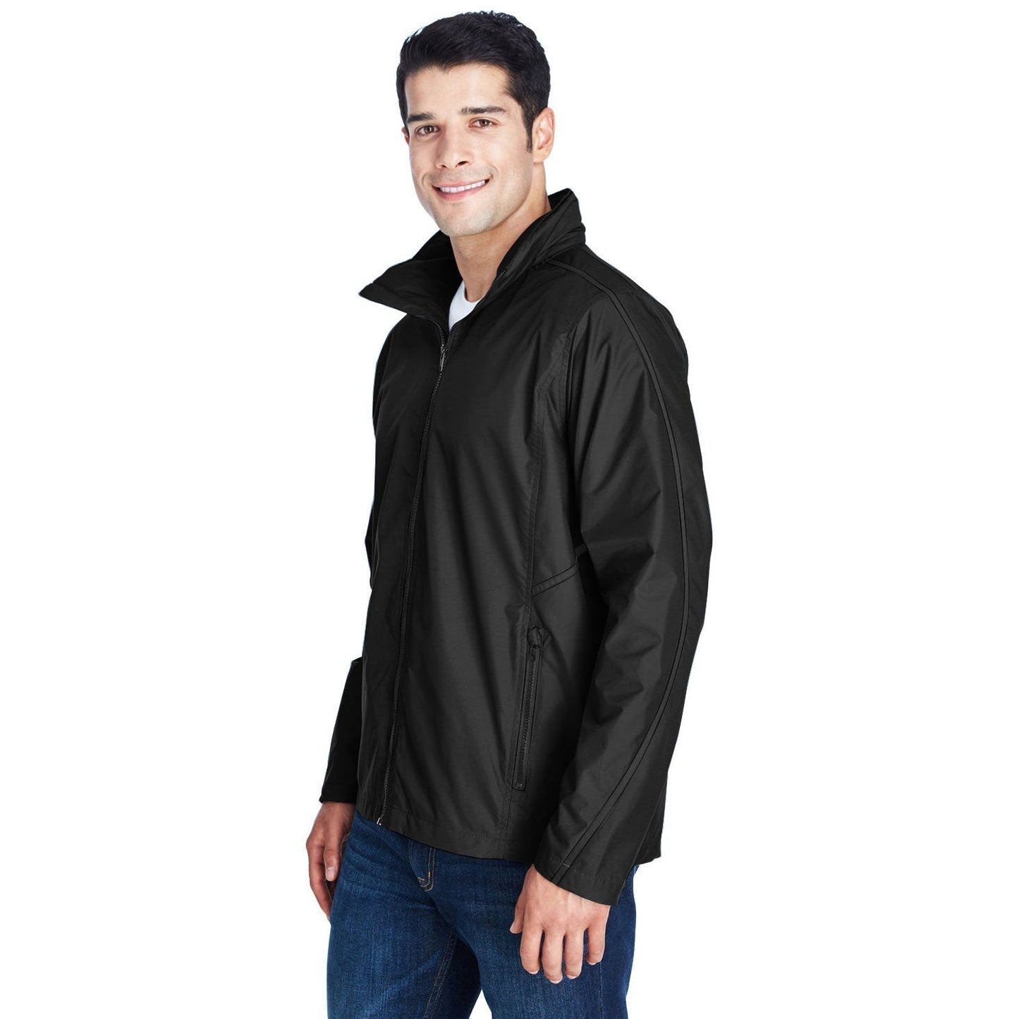 Black Jackets - Team 365 - Abrasion Resistant Shell - Stylish Outerwear