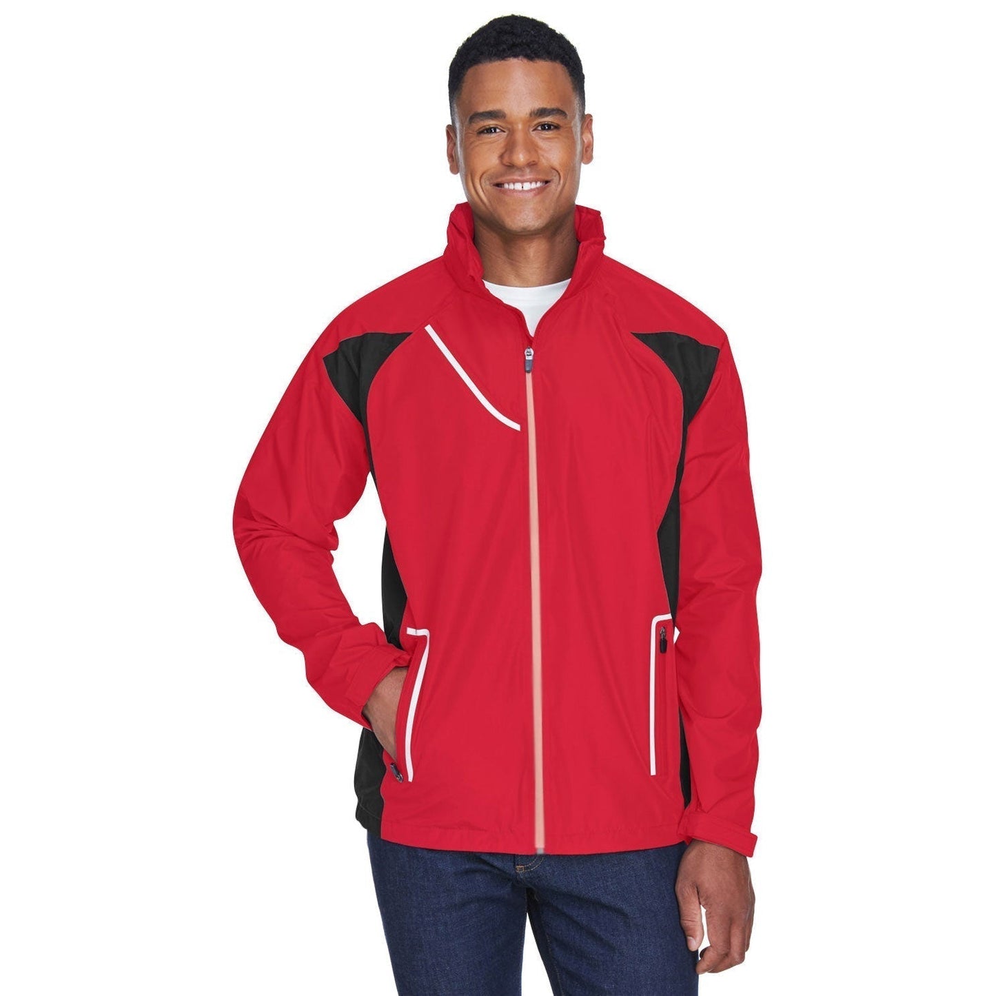 Black Waterproof Jacket - Team 365 - Durable Design