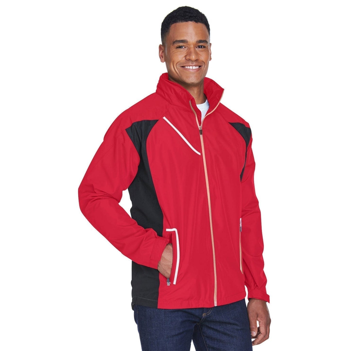 Black Waterproof Jacket - Team 365 - Durable Design