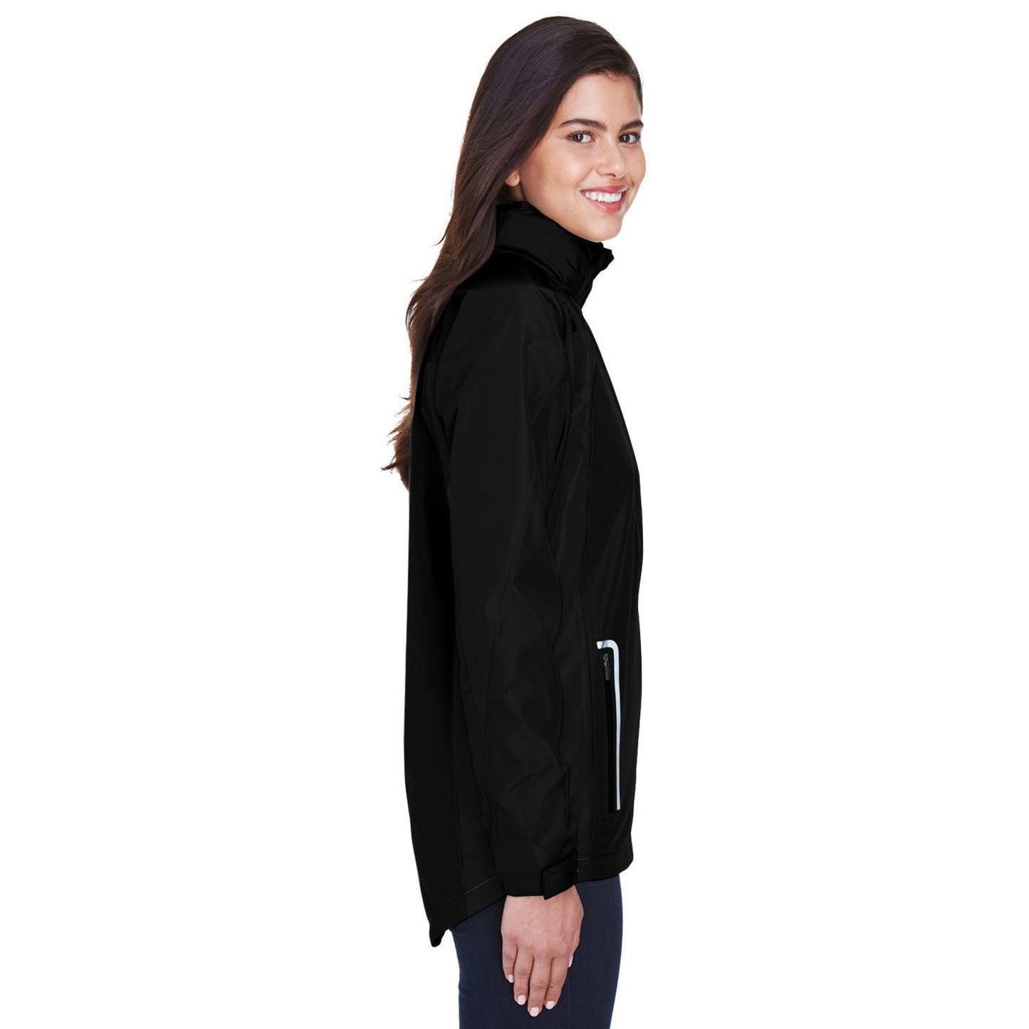 Black Waterproof Jacket - Team 365 - Stylish Design