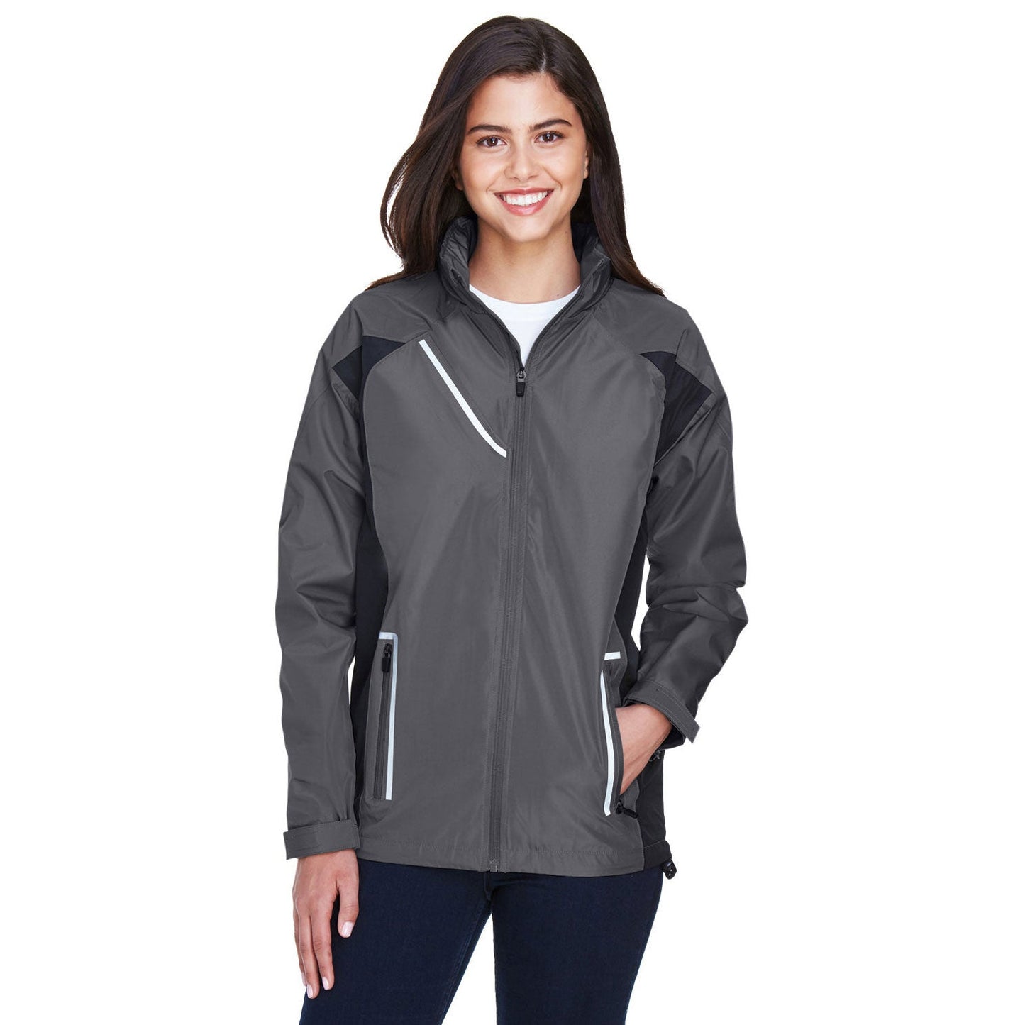 Black Waterproof Jacket - Team 365 - Stylish Design