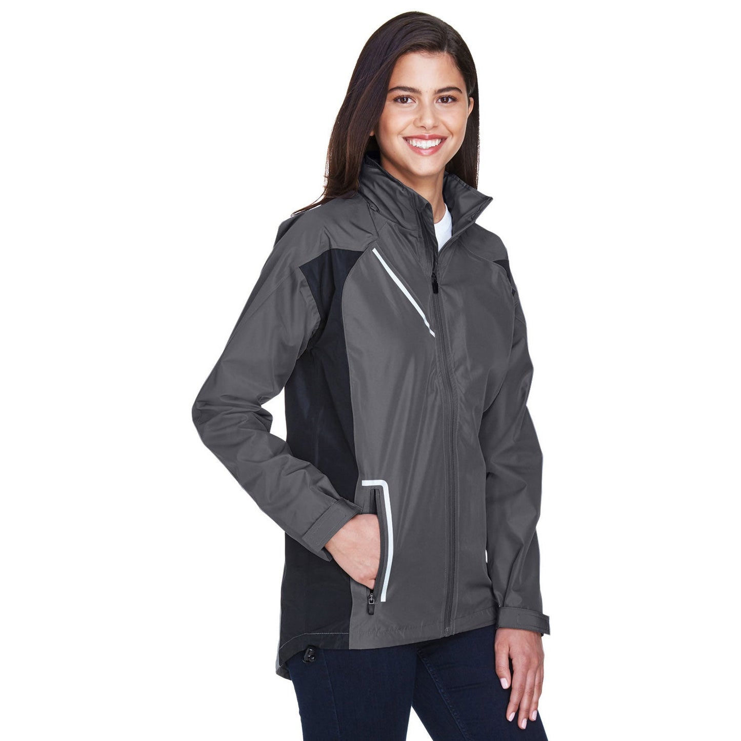 Black Waterproof Jacket - Team 365 - Stylish Design