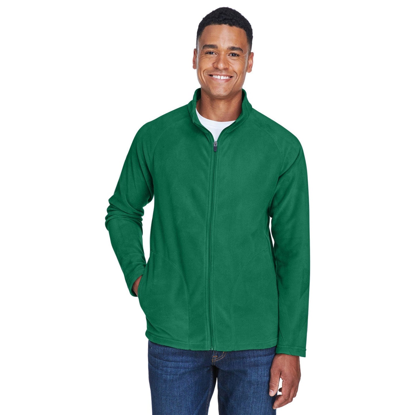 Black Microfleece Jacket - Team 365 - Warm Comfort