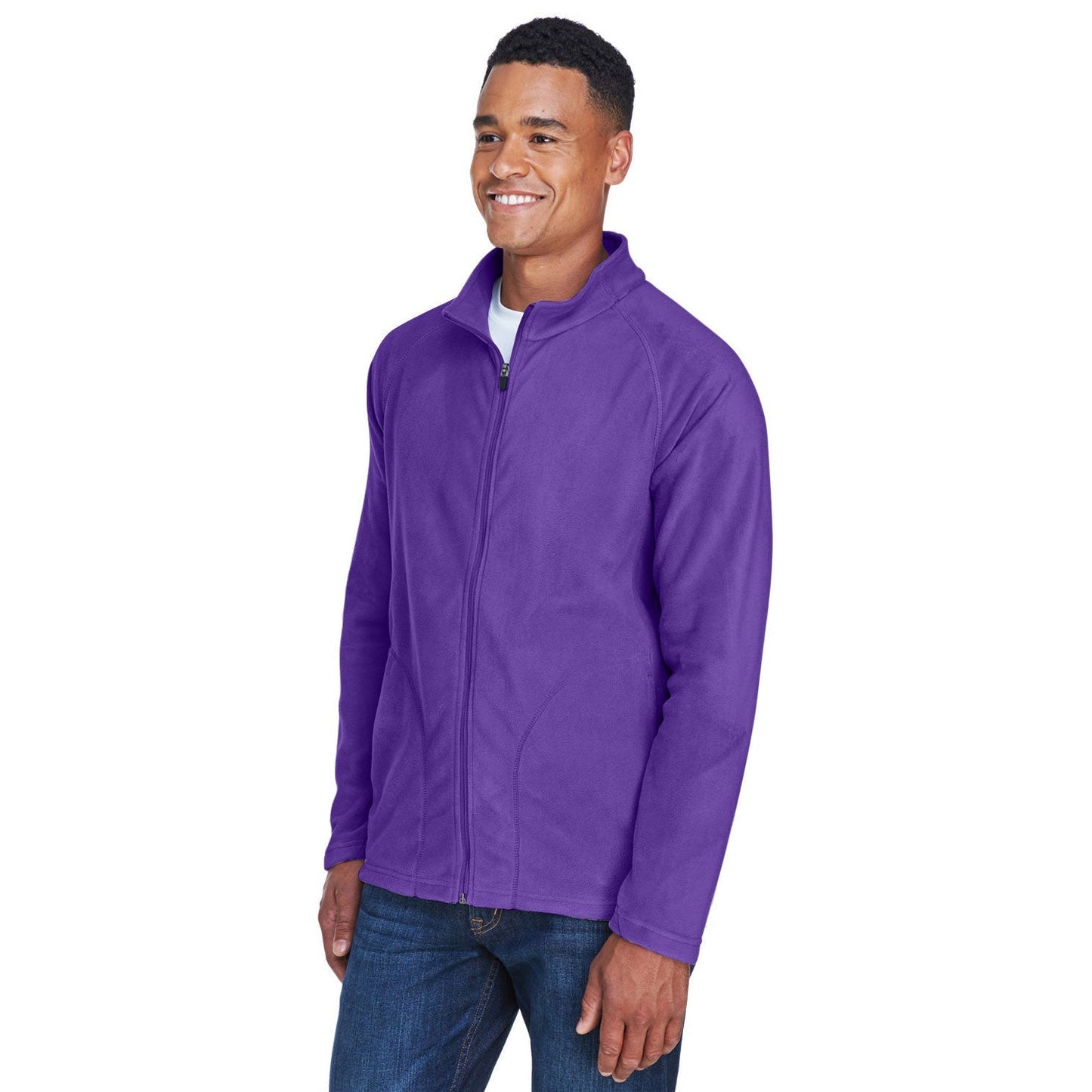 Black Microfleece Jacket - Team 365 - Warm Comfort