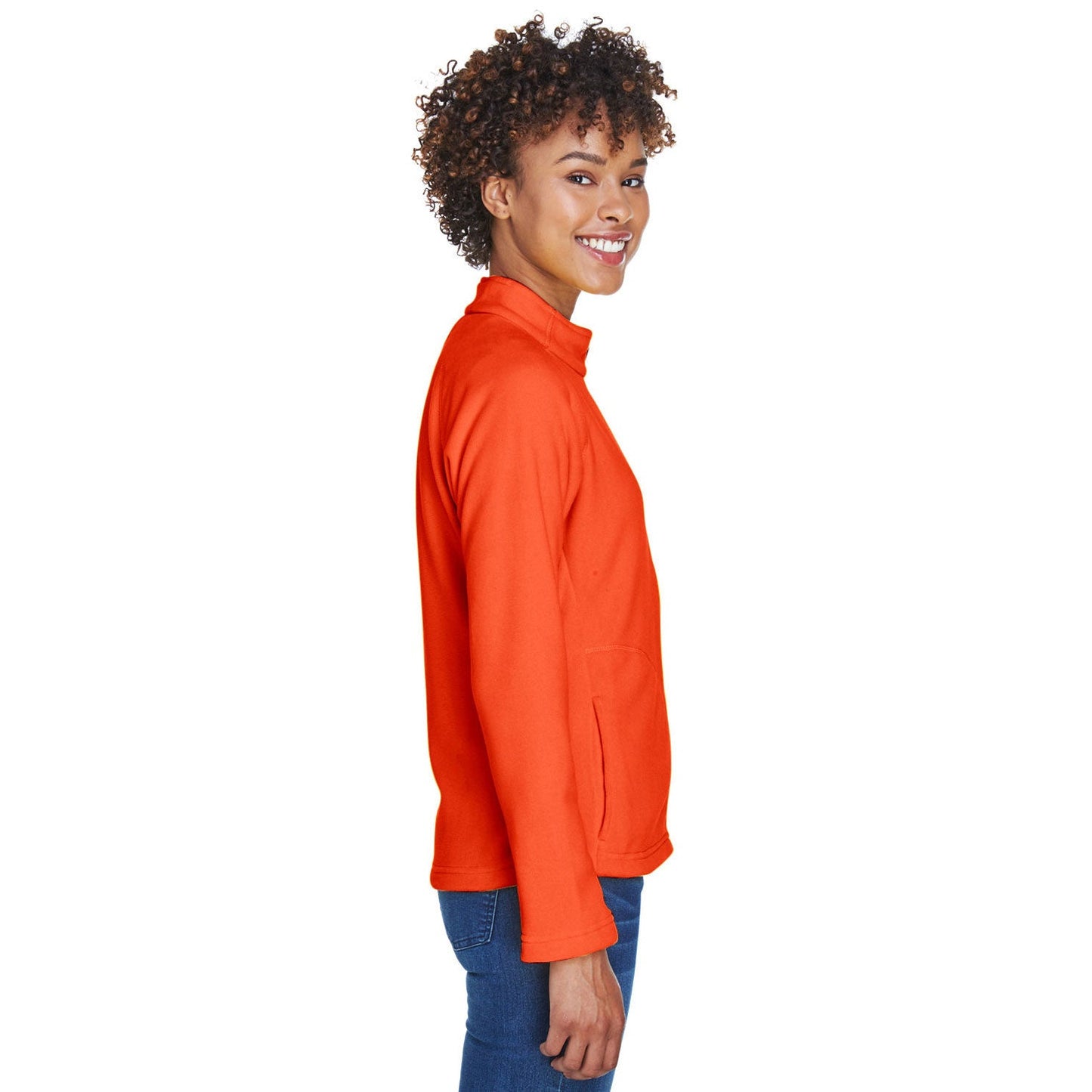 Black Microfleece Jacket - Team 365 - Women's Comfort