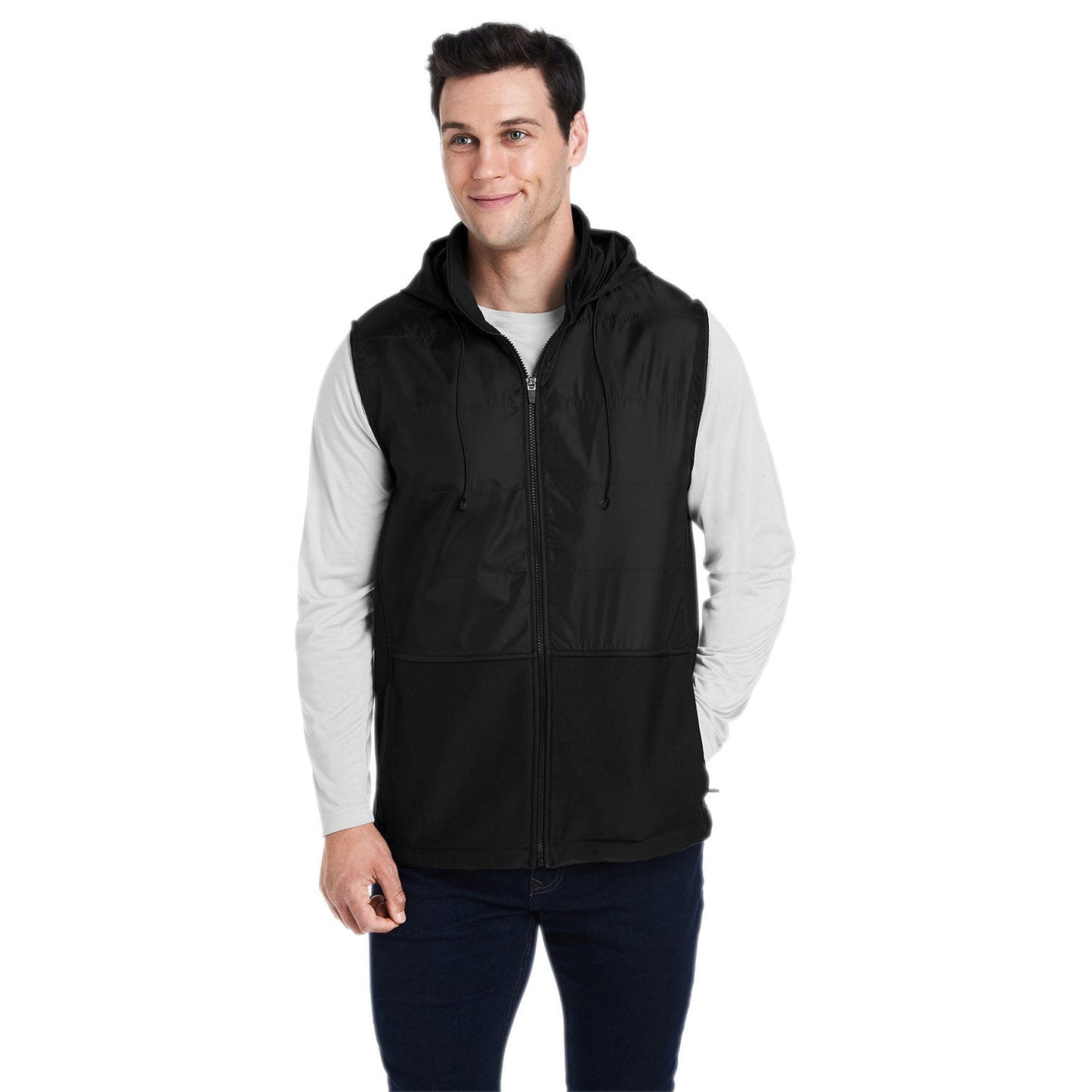 Black Vests - Team 365 - Durable Hooded Design