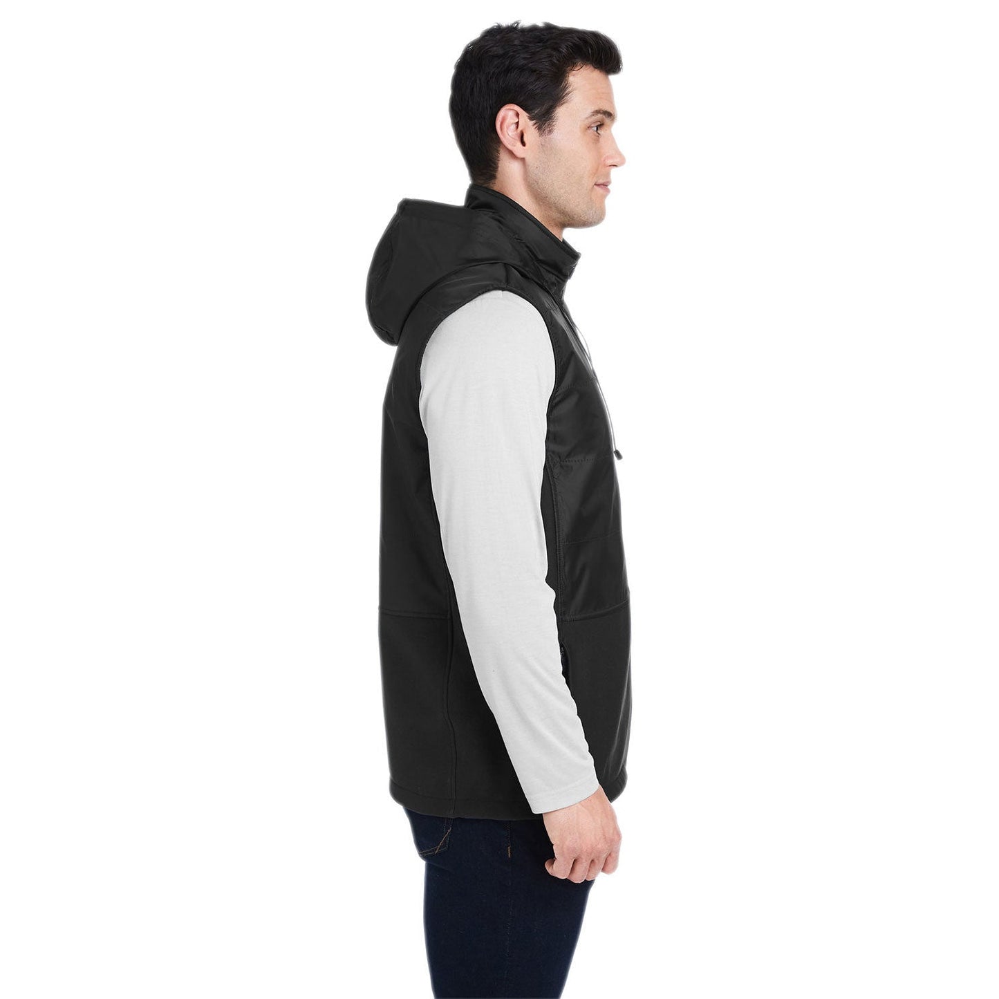 Black Vests - Team 365 - Durable Hooded Design