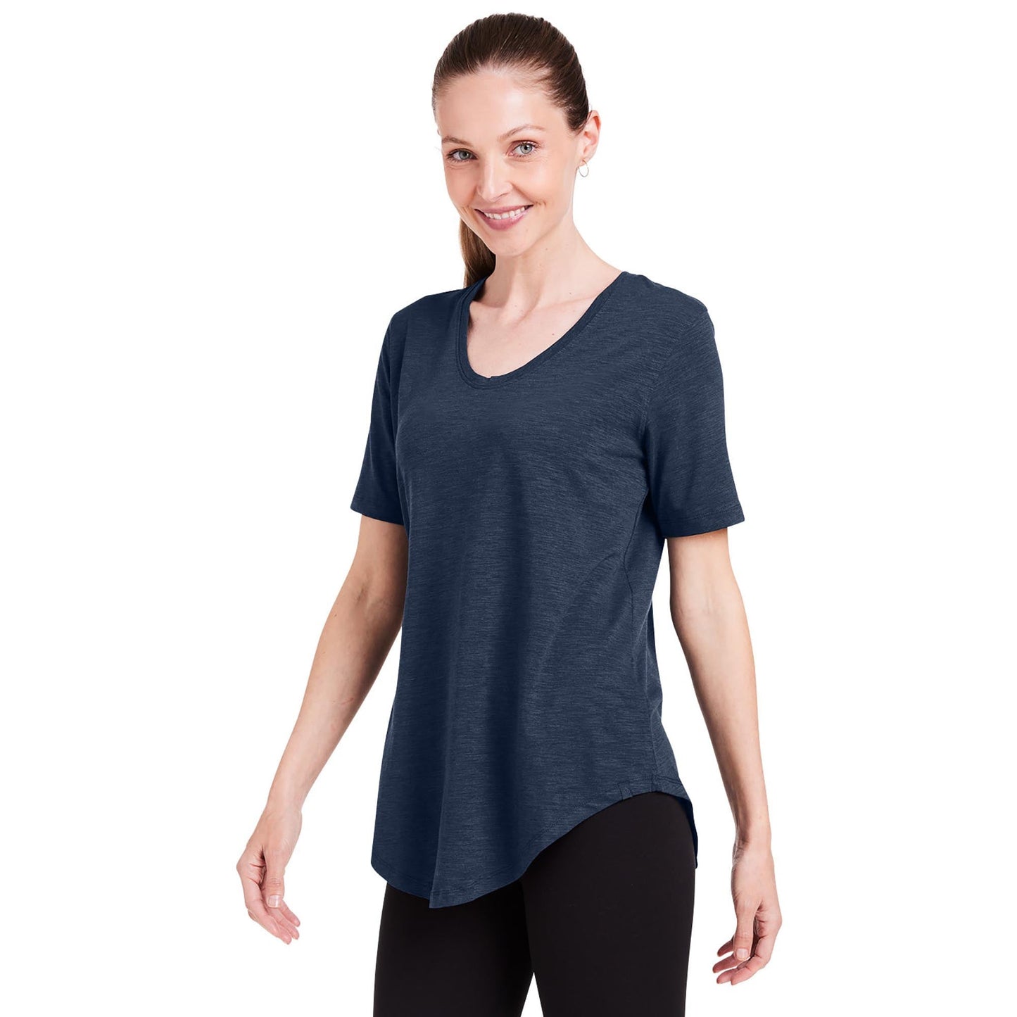 Black Longline T-Shirt - Tasc - Comfortable Style
