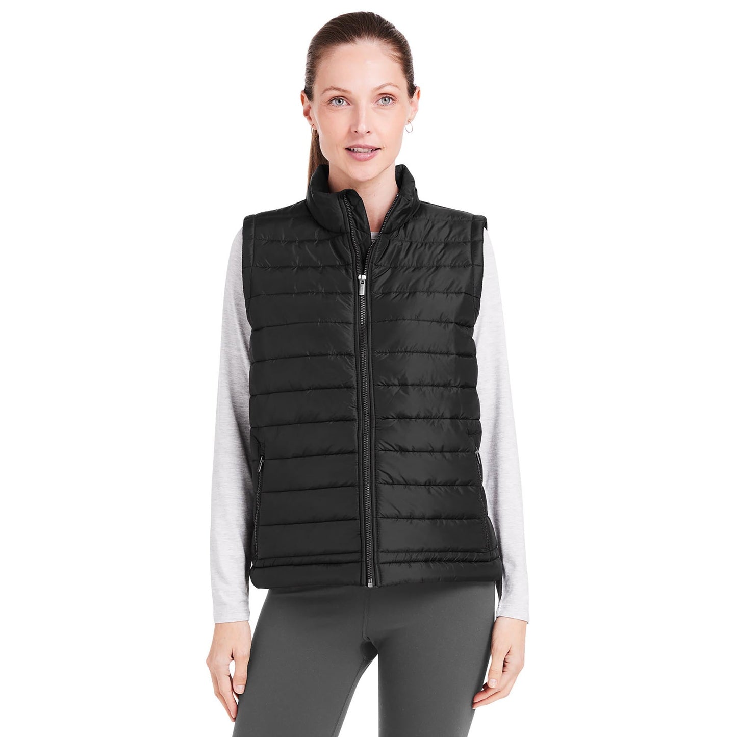 Black Quilted Vest - Tasc - Eco-Friendly Design