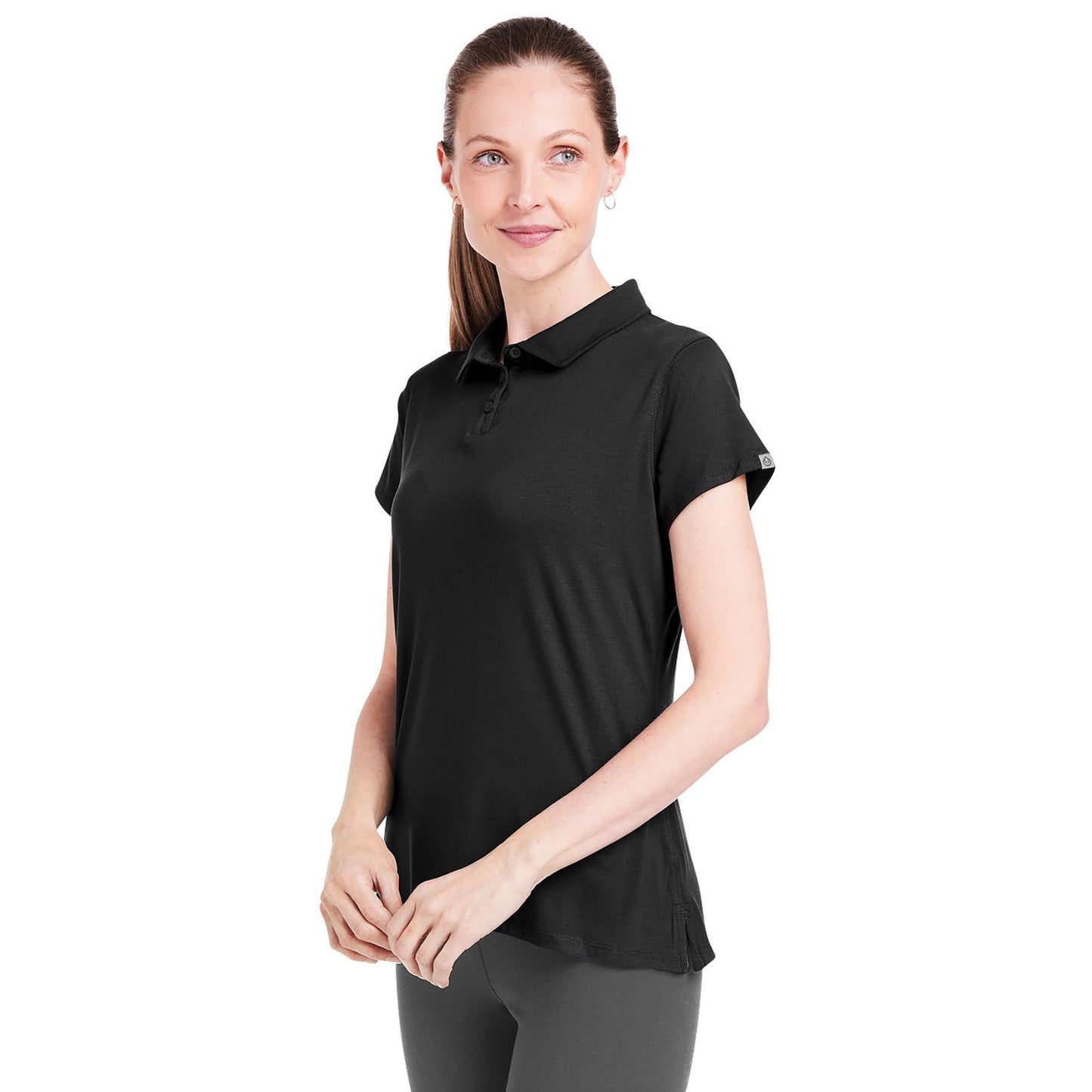 Black Heather Polo Shirt - Tasc - Lightweight Design
