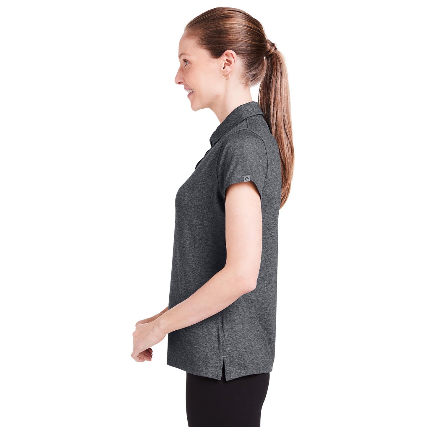 Black Heather Polo Shirt - Tasc - Lightweight Design