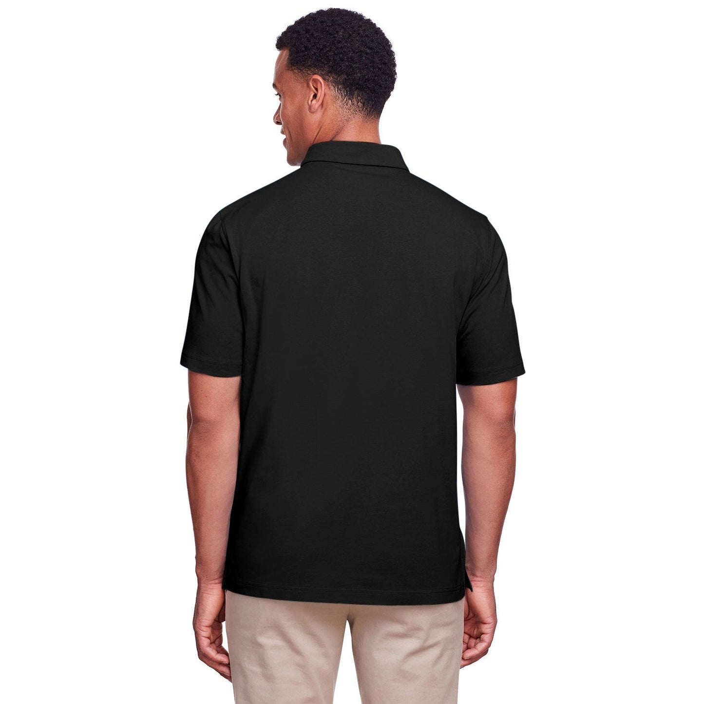 Black Polo Shirt - UltraClub - Stretch Cotton Performance