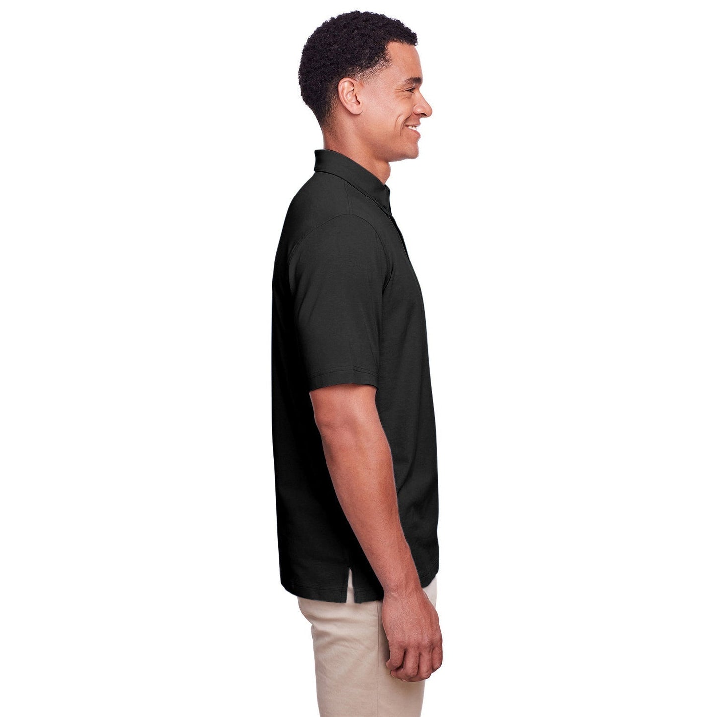 Black Polo Shirt - UltraClub - Stretch Cotton Performance