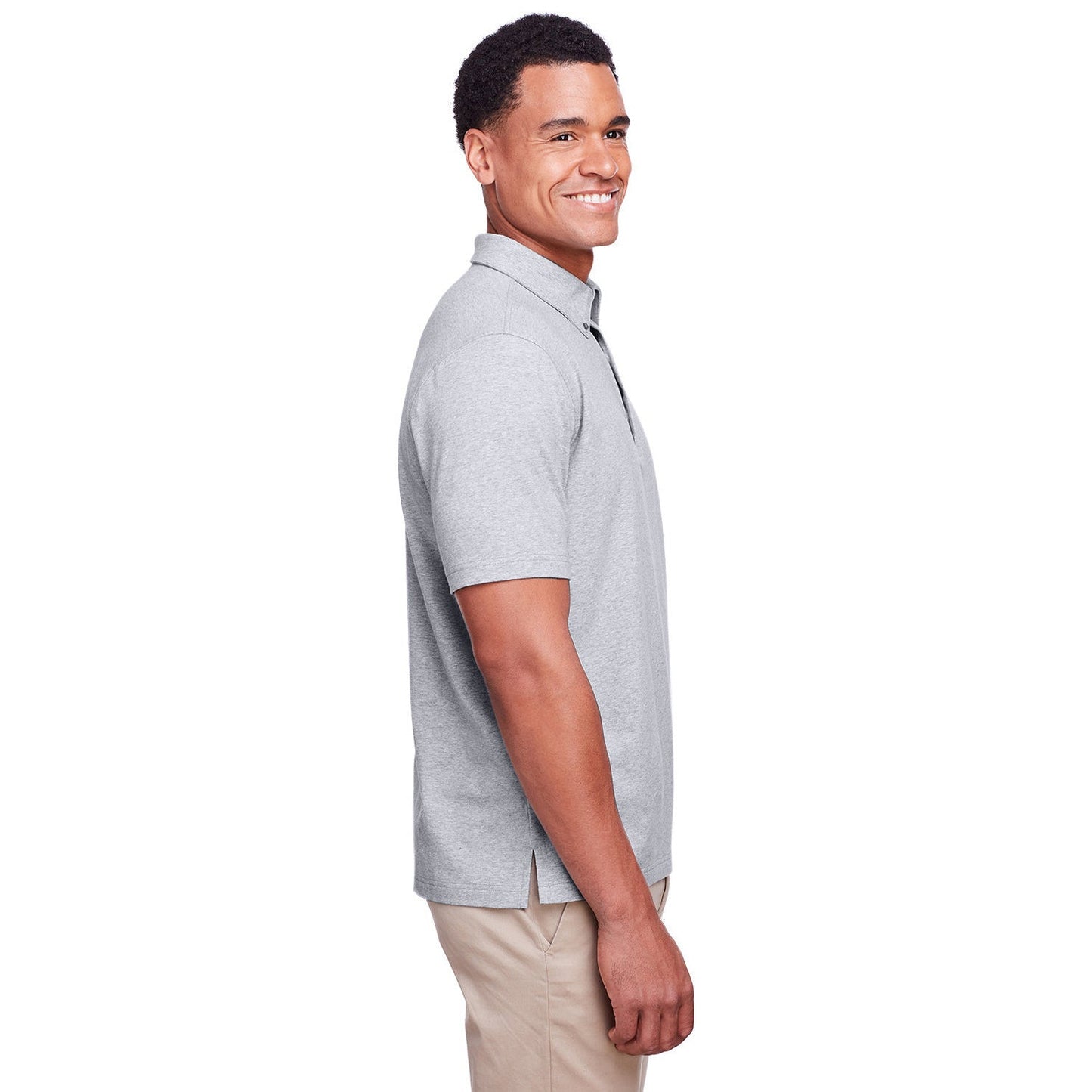 Black Polo Shirt - UltraClub - Stretch Cotton Performance
