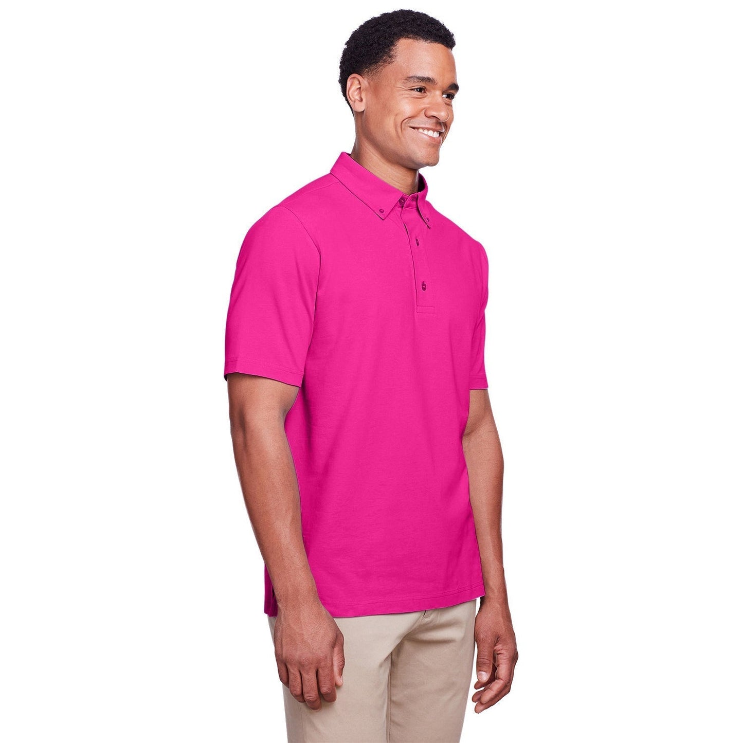 Black Polo Shirt - UltraClub - Stretch Cotton Performance