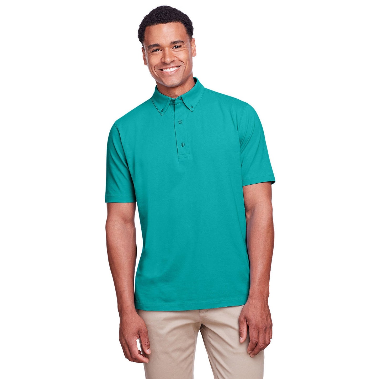 Black Polo Shirt - UltraClub - Stretch Cotton Performance