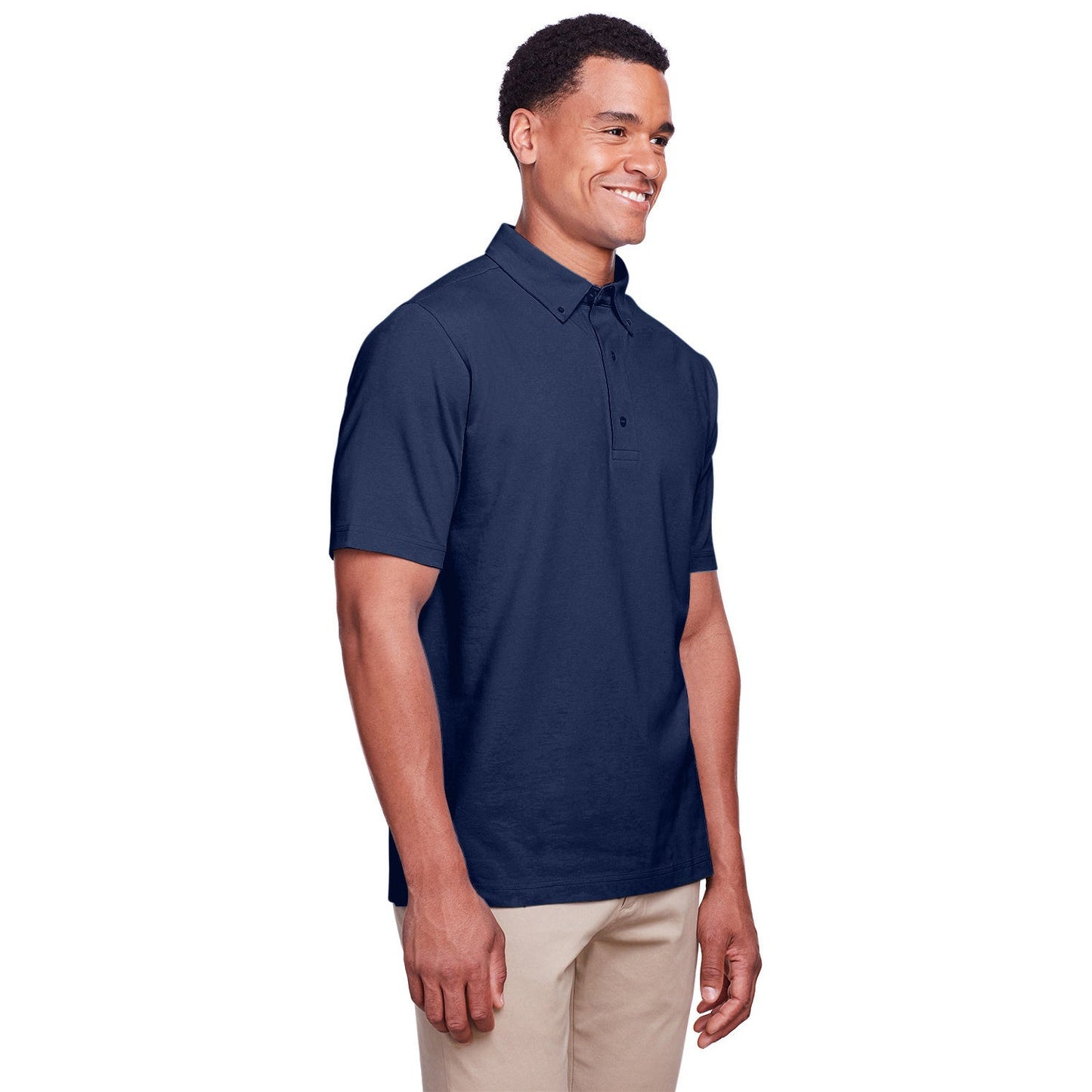 Black Polo Shirt - UltraClub - Stretch Cotton Performance