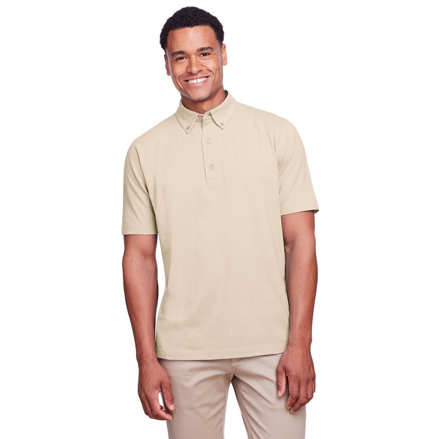 Black Polo Shirt - UltraClub - Stretch Cotton Performance