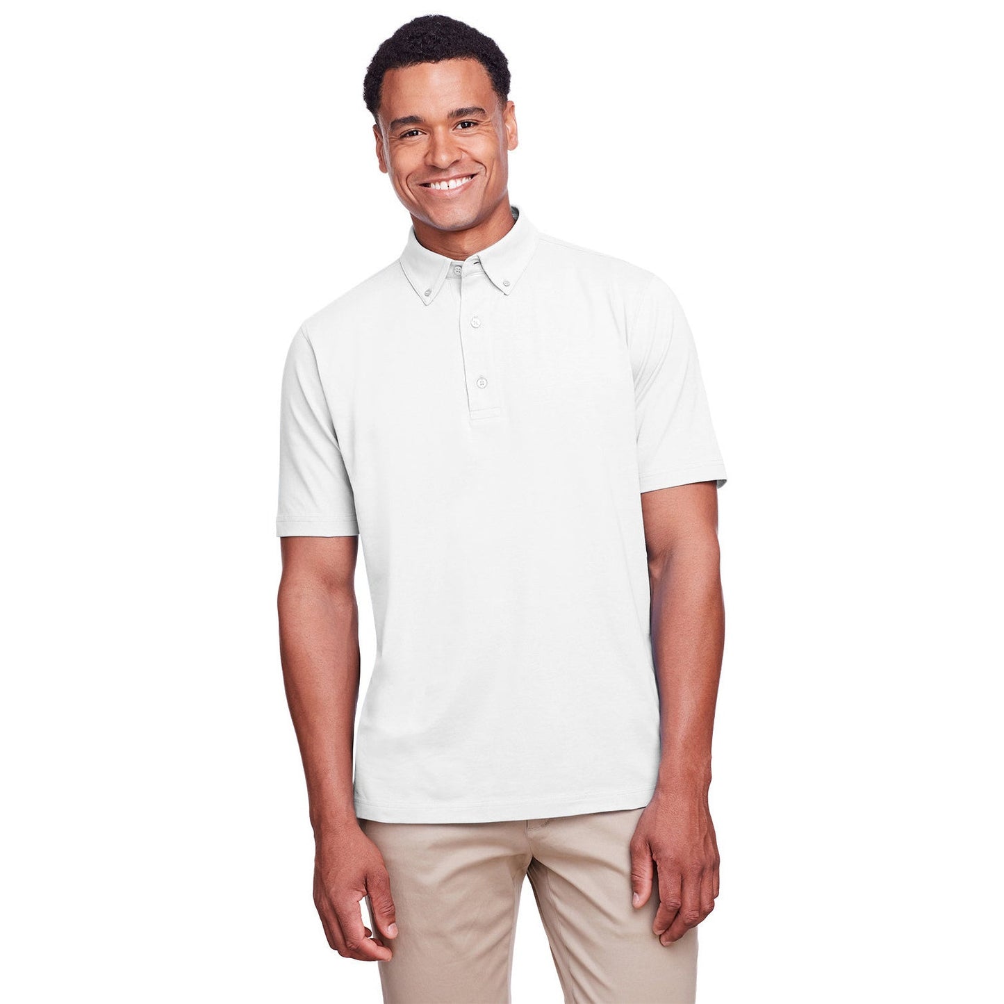Black Polo Shirt - UltraClub - Stretch Cotton Performance
