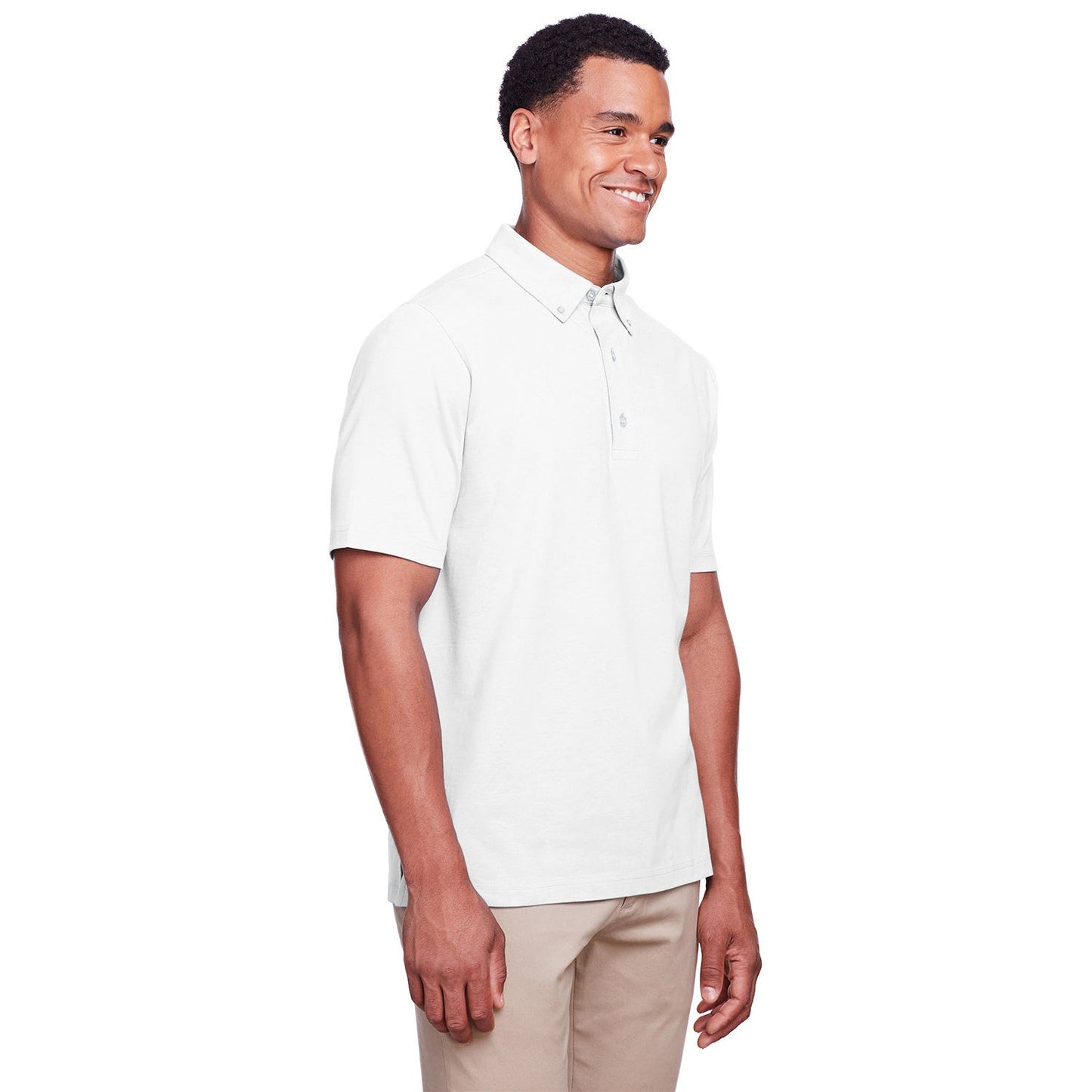Black Polo Shirt - UltraClub - Stretch Cotton Performance