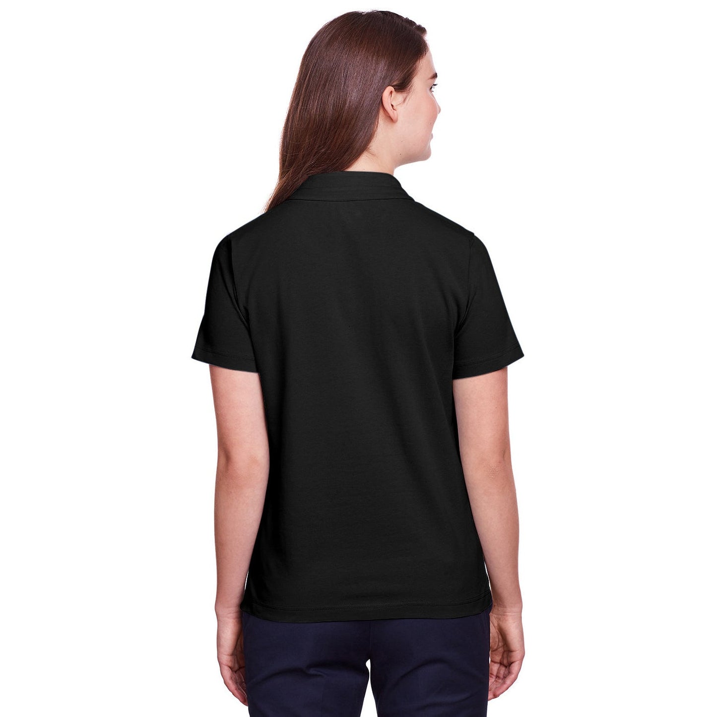 Black Polo Shirts - UltraClub - Stretch Cotton Performance