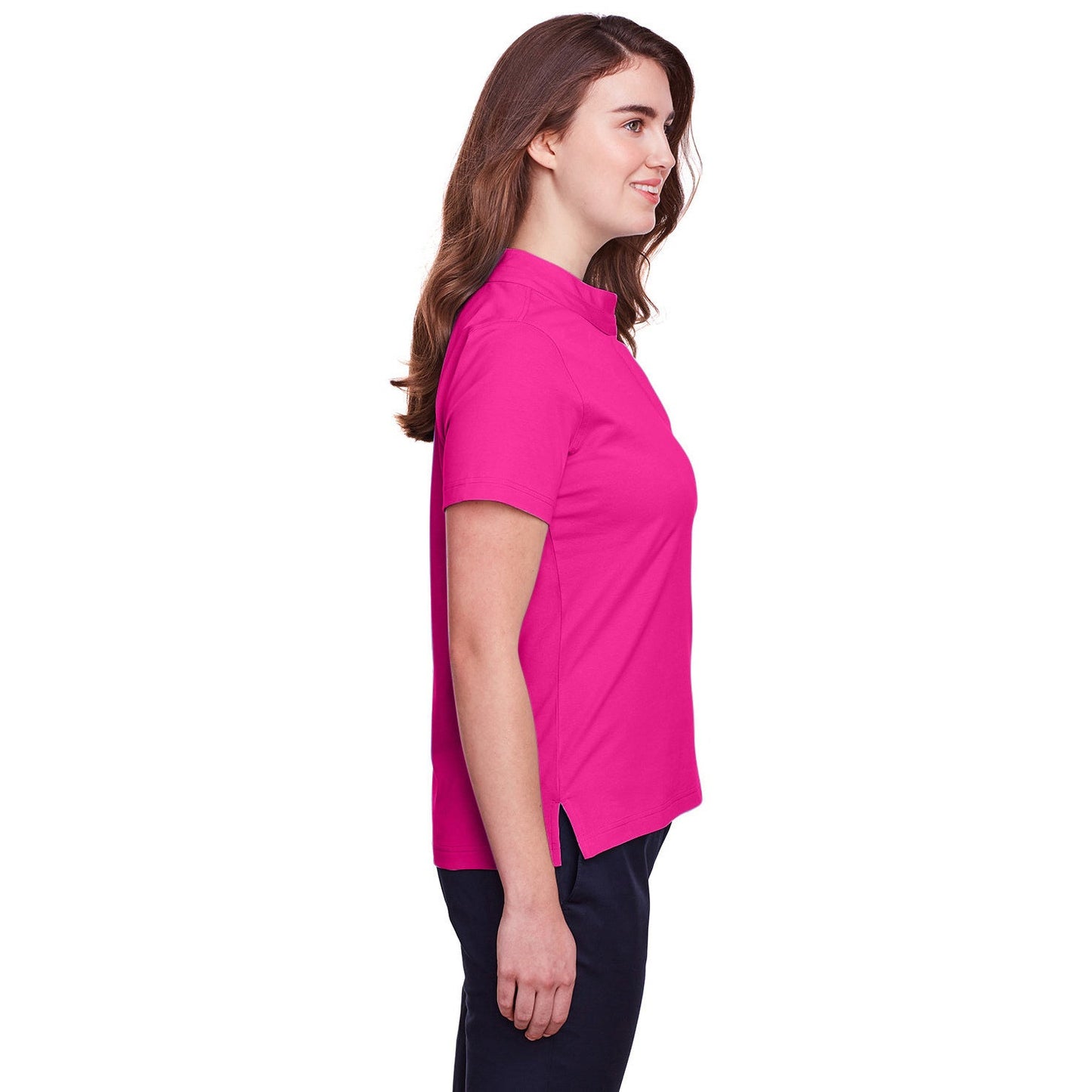 Black Polo Shirts - UltraClub - Stretch Cotton Performance