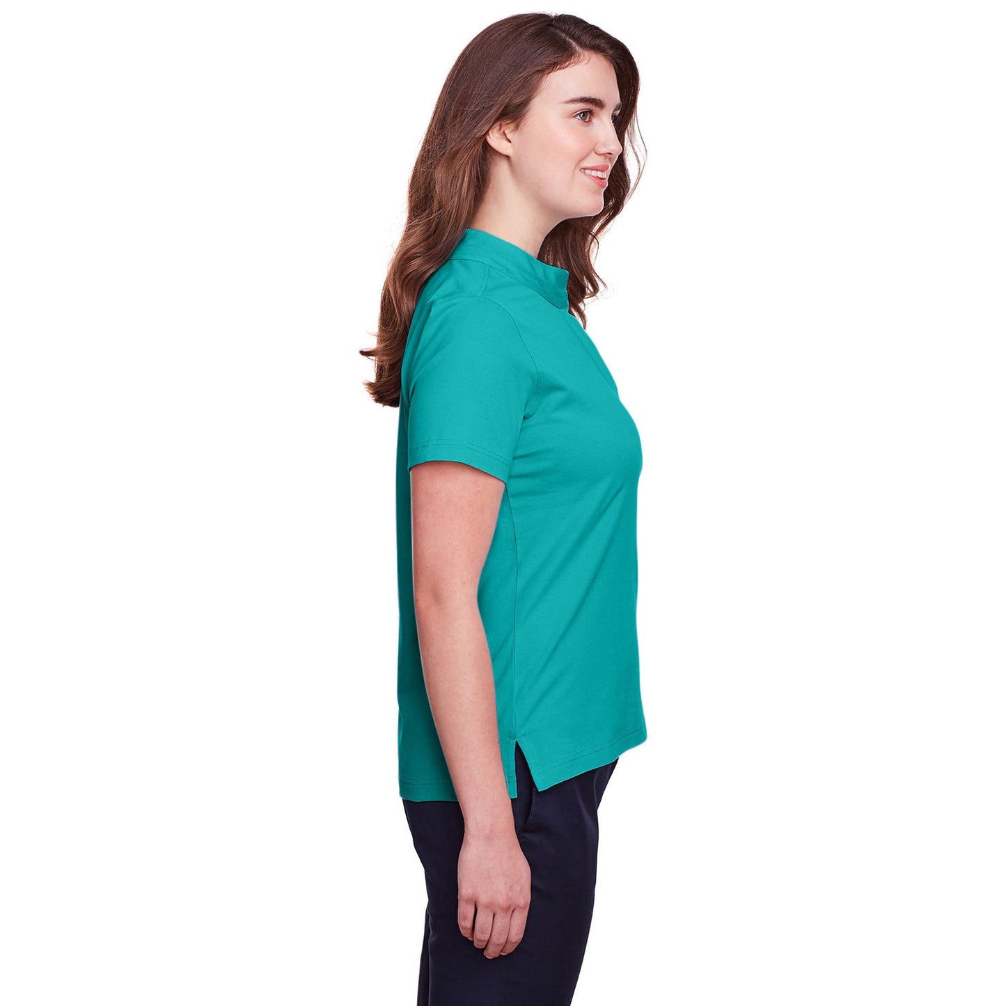 Black Polo Shirts - UltraClub - Stretch Cotton Performance