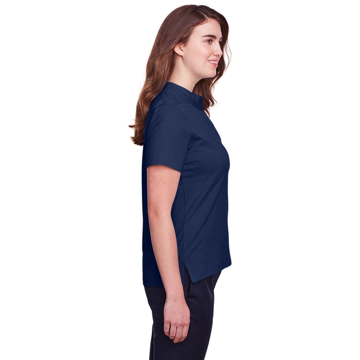 Black Polo Shirts - UltraClub - Stretch Cotton Performance