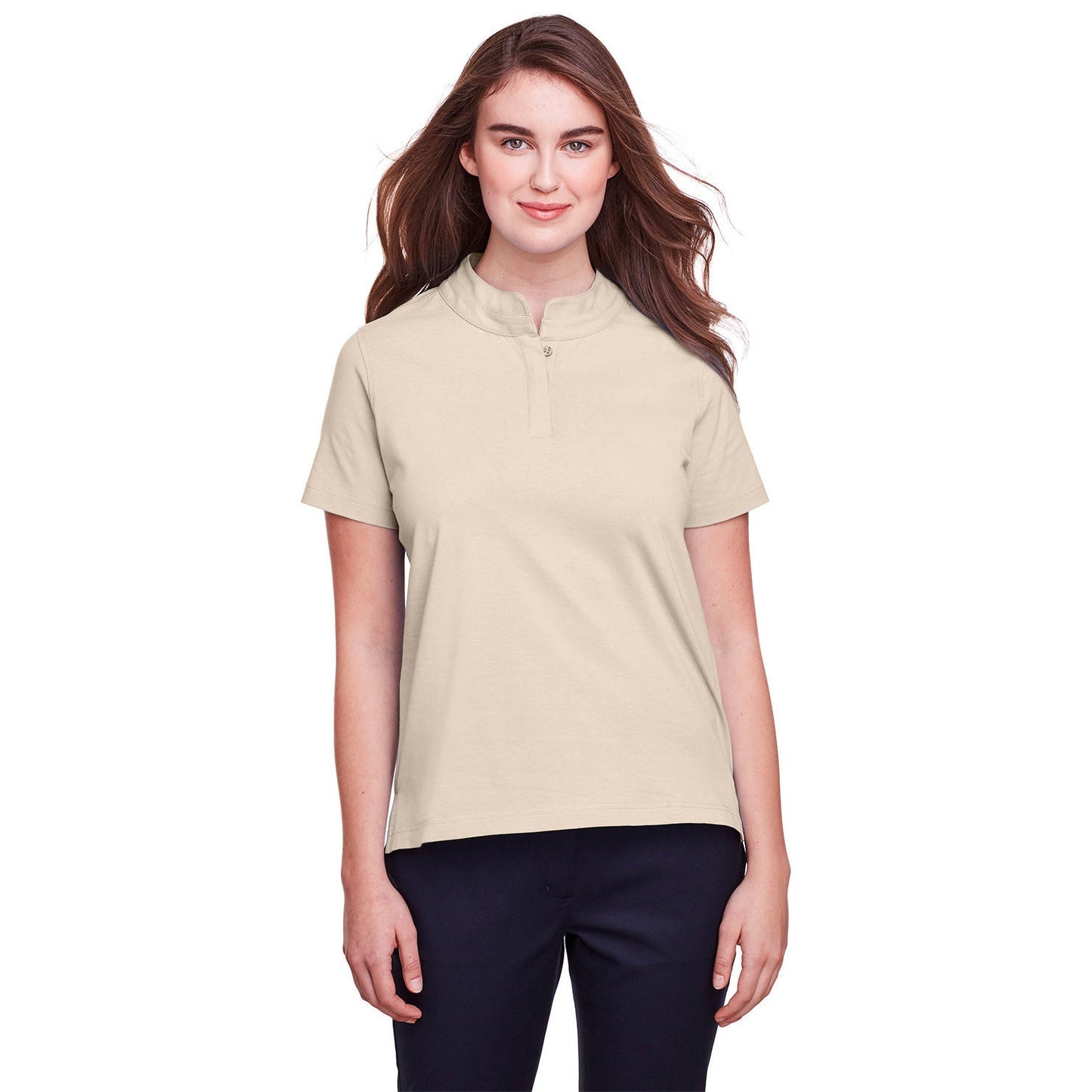 Black Polo Shirts - UltraClub - Stretch Cotton Performance