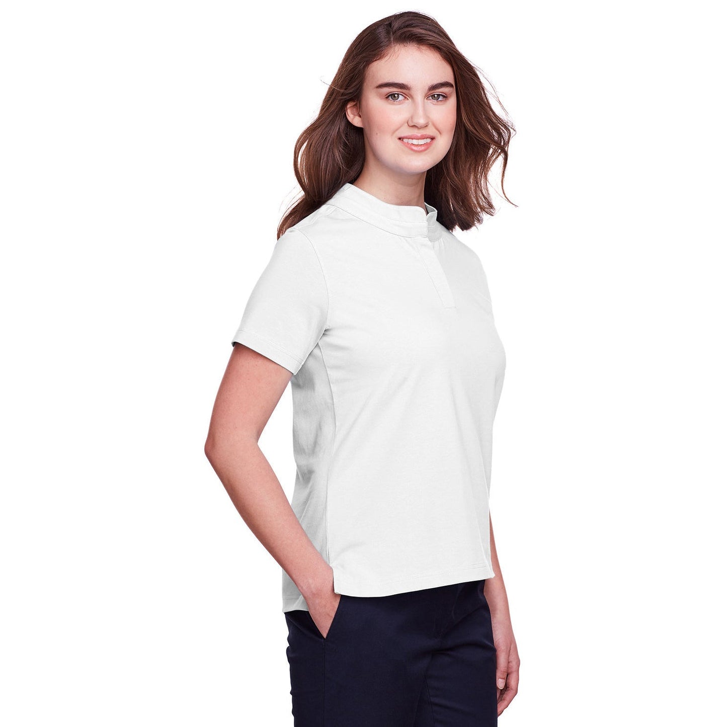 Black Polo Shirts - UltraClub - Stretch Cotton Performance