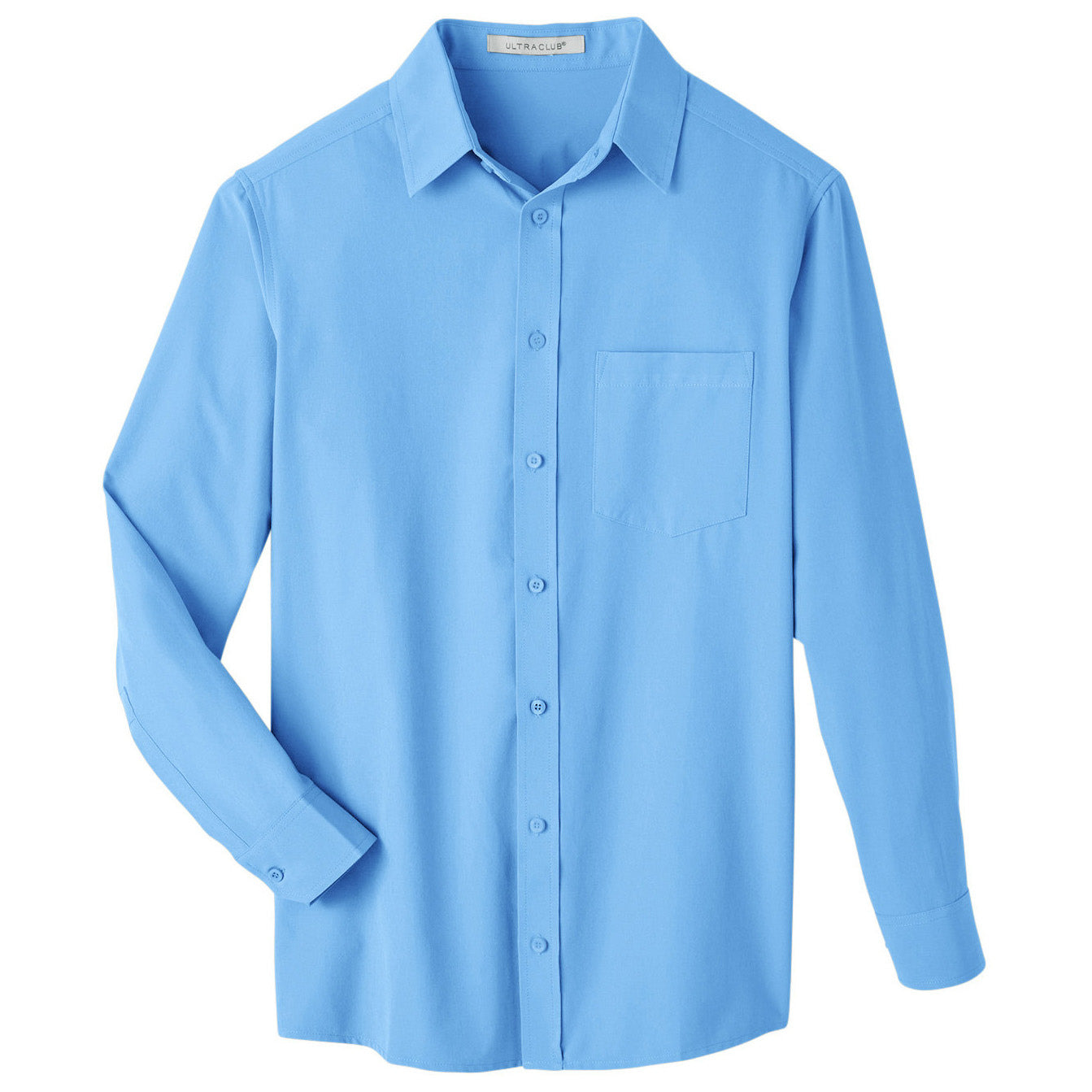 Black Button Up Shirts - UltraClub - Performance Woven