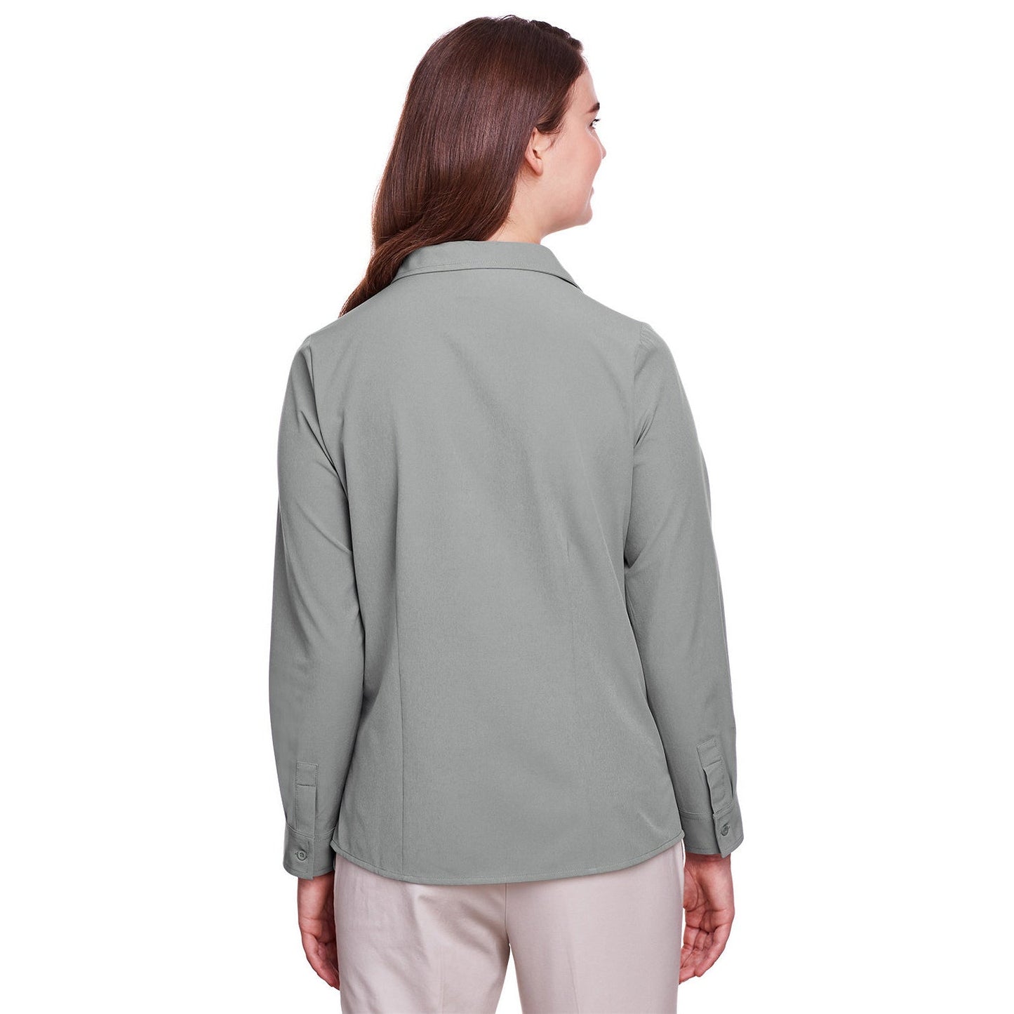Black Button Up Shirt - UltraClub - Moisture-Wicking