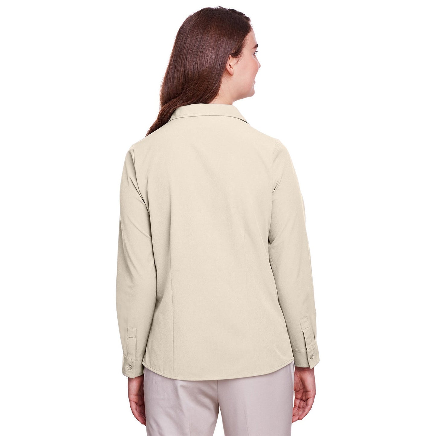 Black Button Up Shirt - UltraClub - Moisture-Wicking