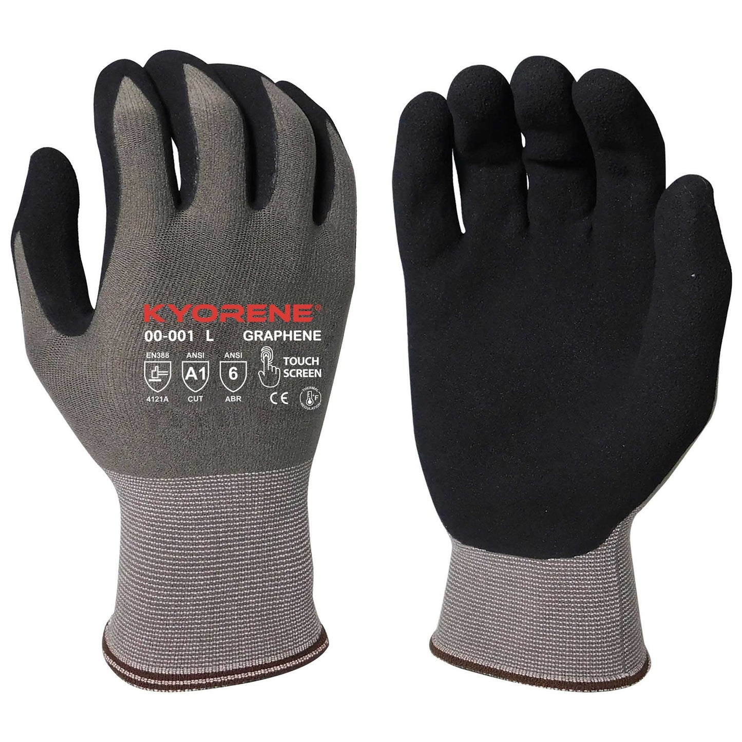 Gray Knit Gloves - Armor Guys - Microfoam Coated