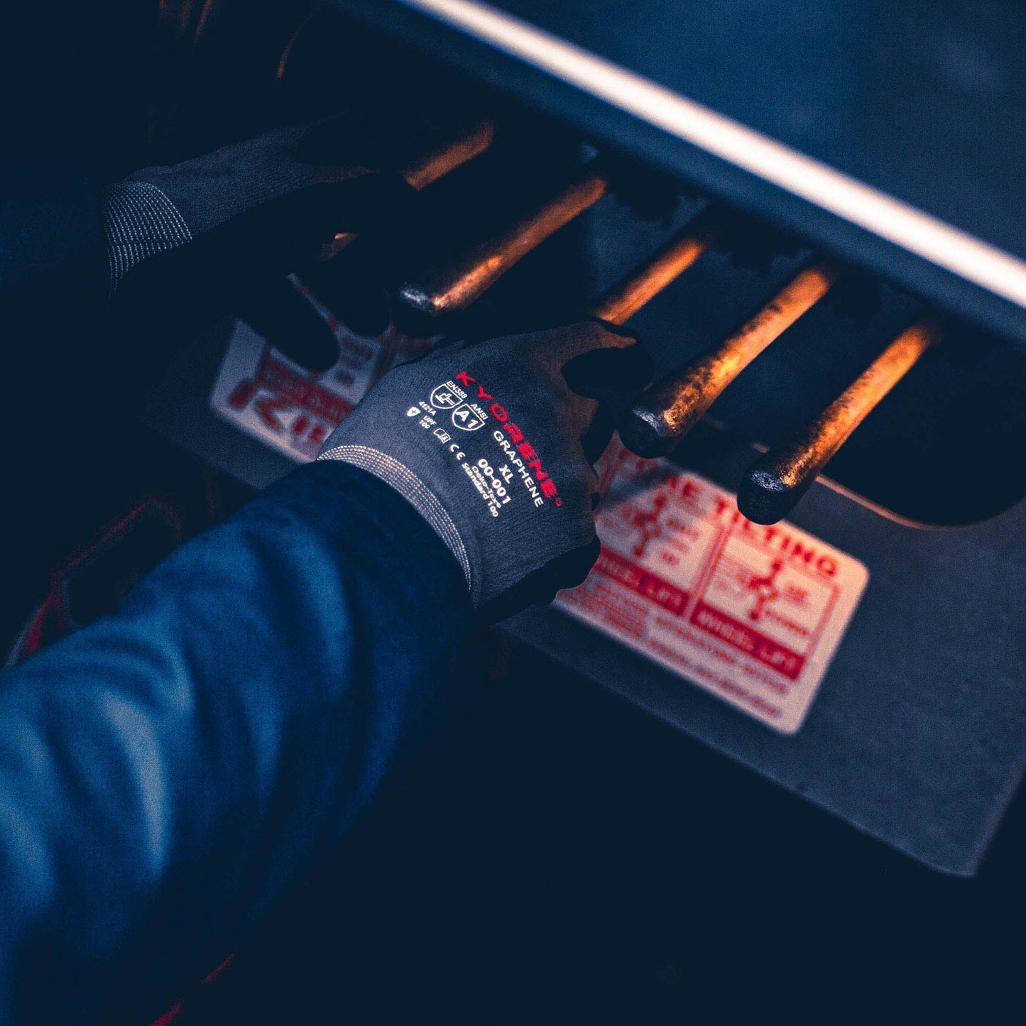 Gray Knit Gloves - Armor Guys - Microfoam Coated