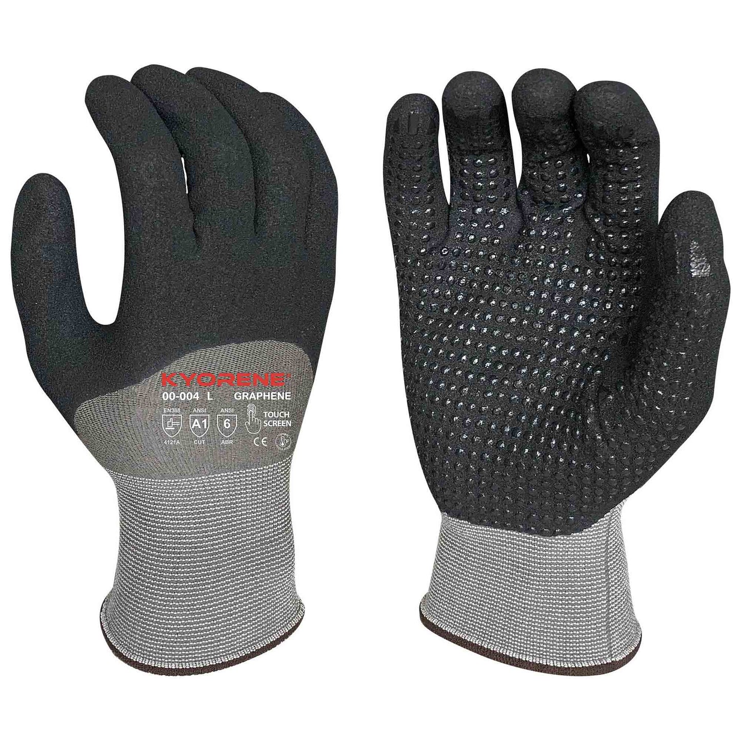 Gray Durable String Knit Gloves - Armor Guys - Touchscreen Compatible