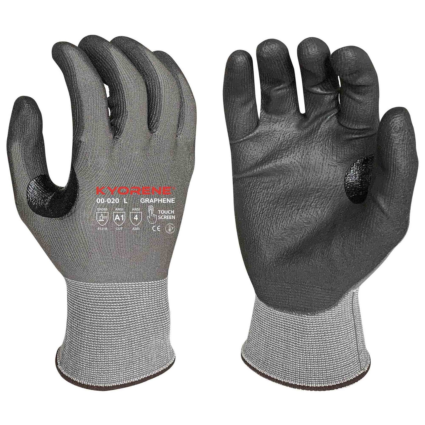 Gray Durable Knit Gloves - Armor Guys - Touchscreen Compatible