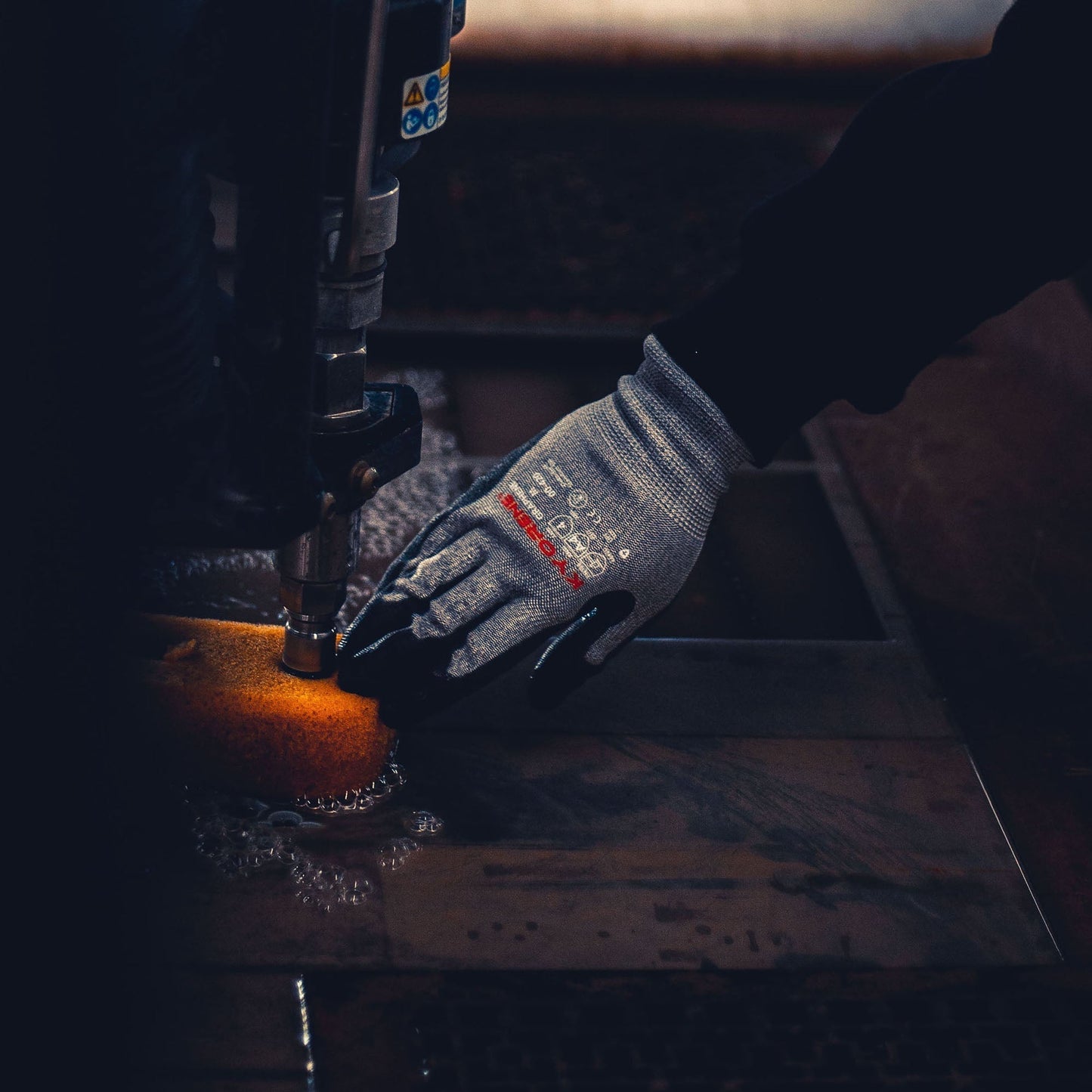 Gray Durable String Knit Gloves - Armor Guys - Touchscreen Friendly