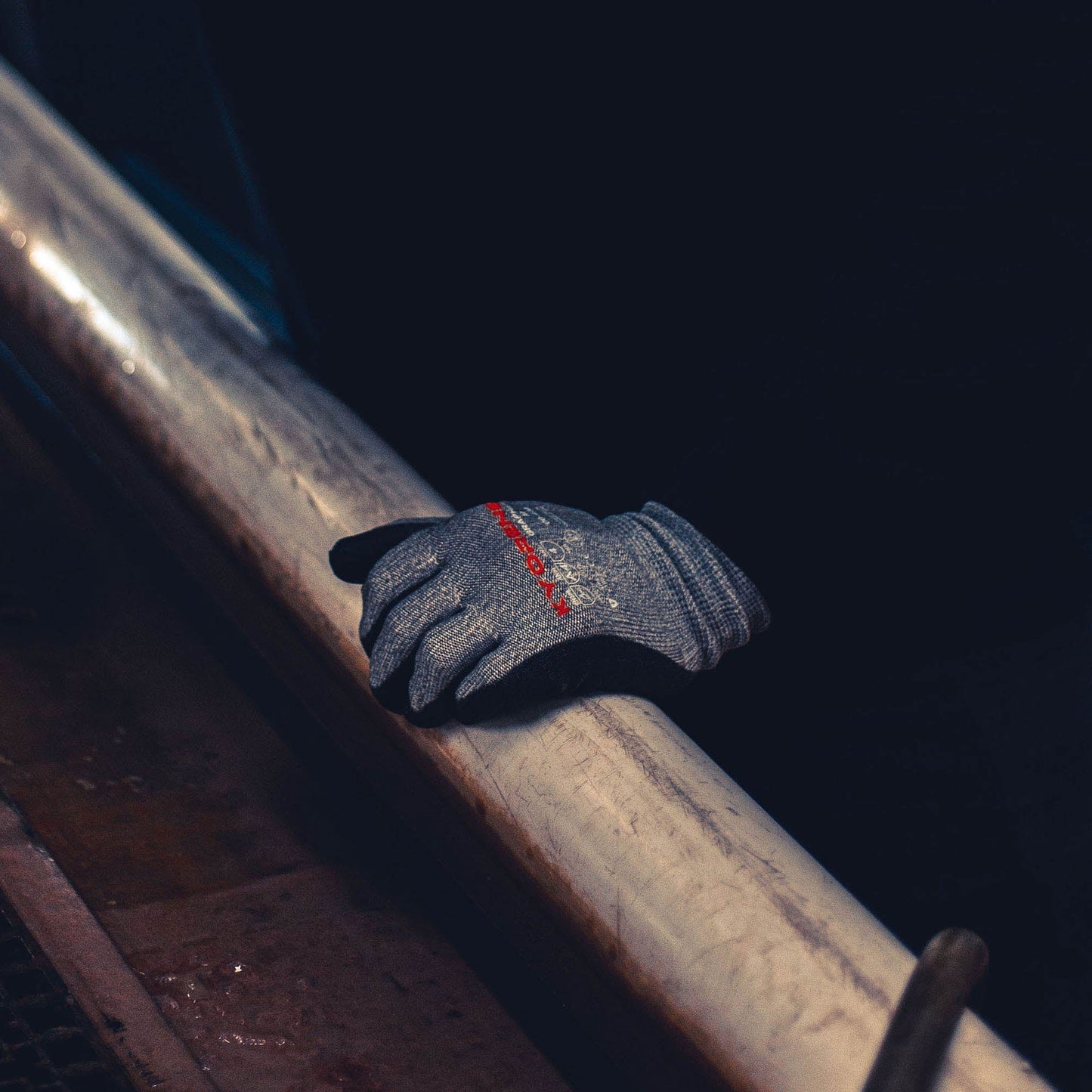 Gray Durable String Knit Gloves - Armor Guys - Touchscreen Friendly