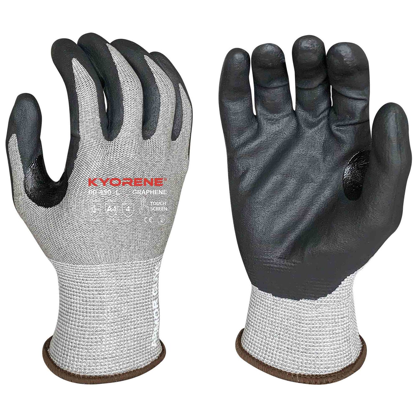 Gray Knit Gloves - Armor Guys - Microfoam Nitrile