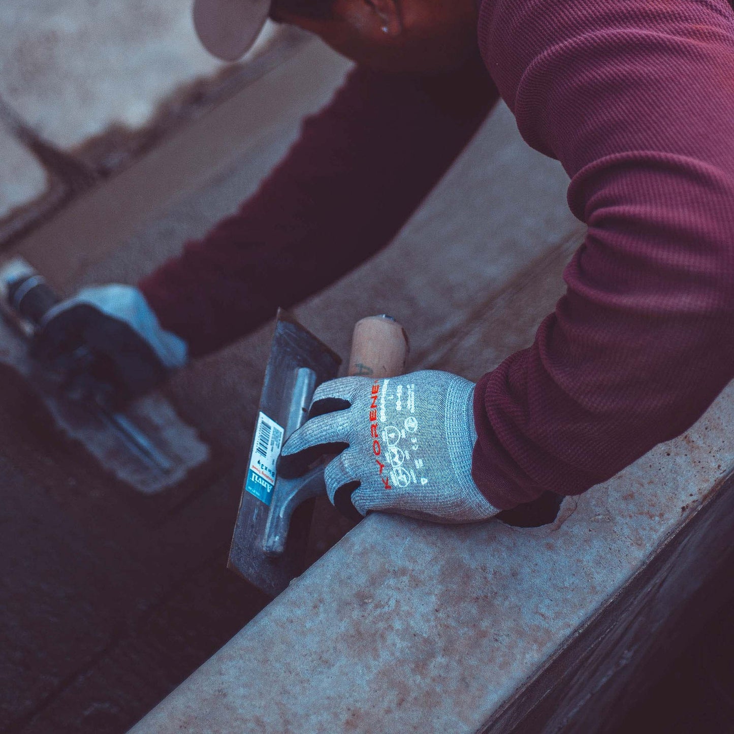 Gray Knit Gloves - Armor Guys - Microfoam Nitrile