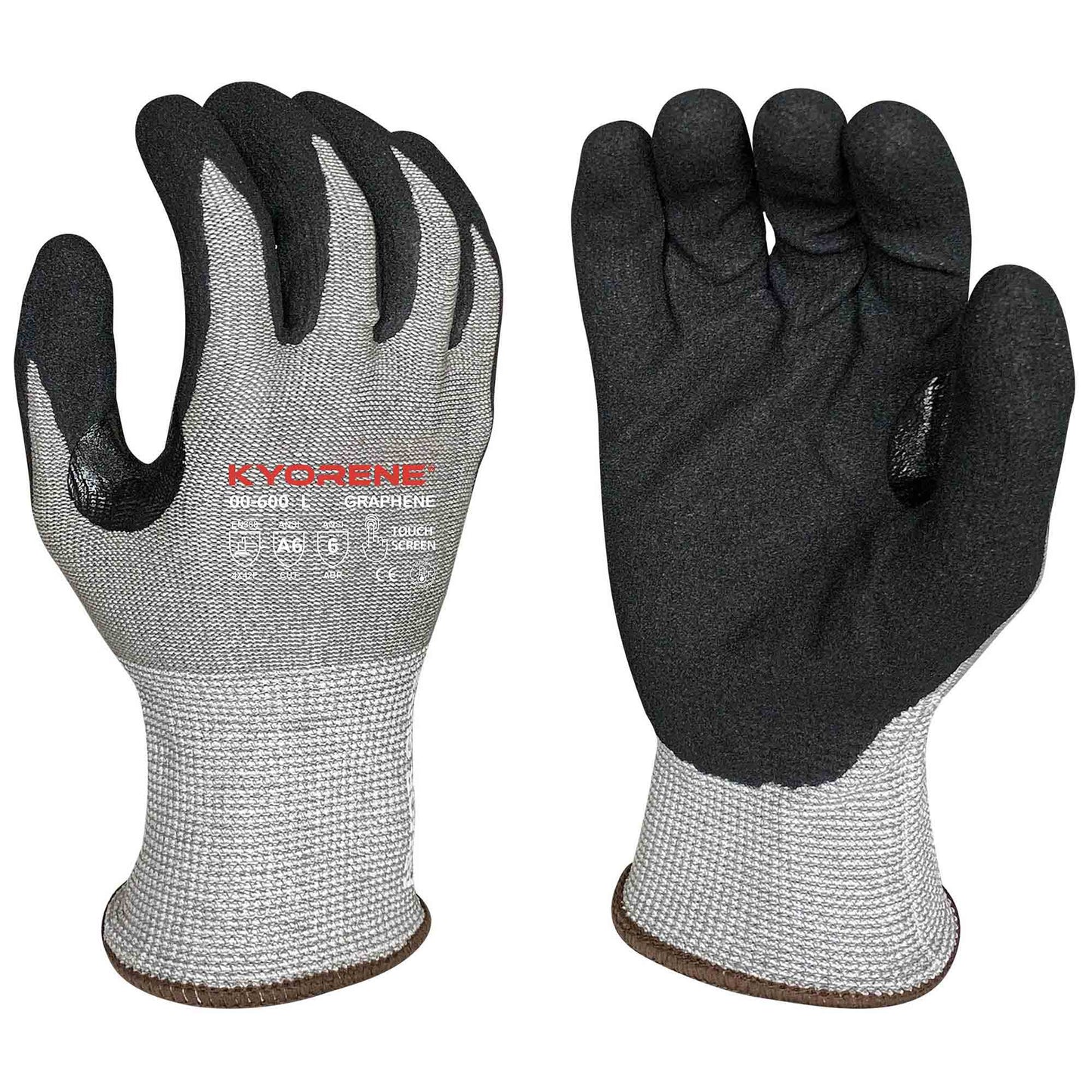 Gray String Knit Gloves - Armor Guys - A6 Cut Resistant