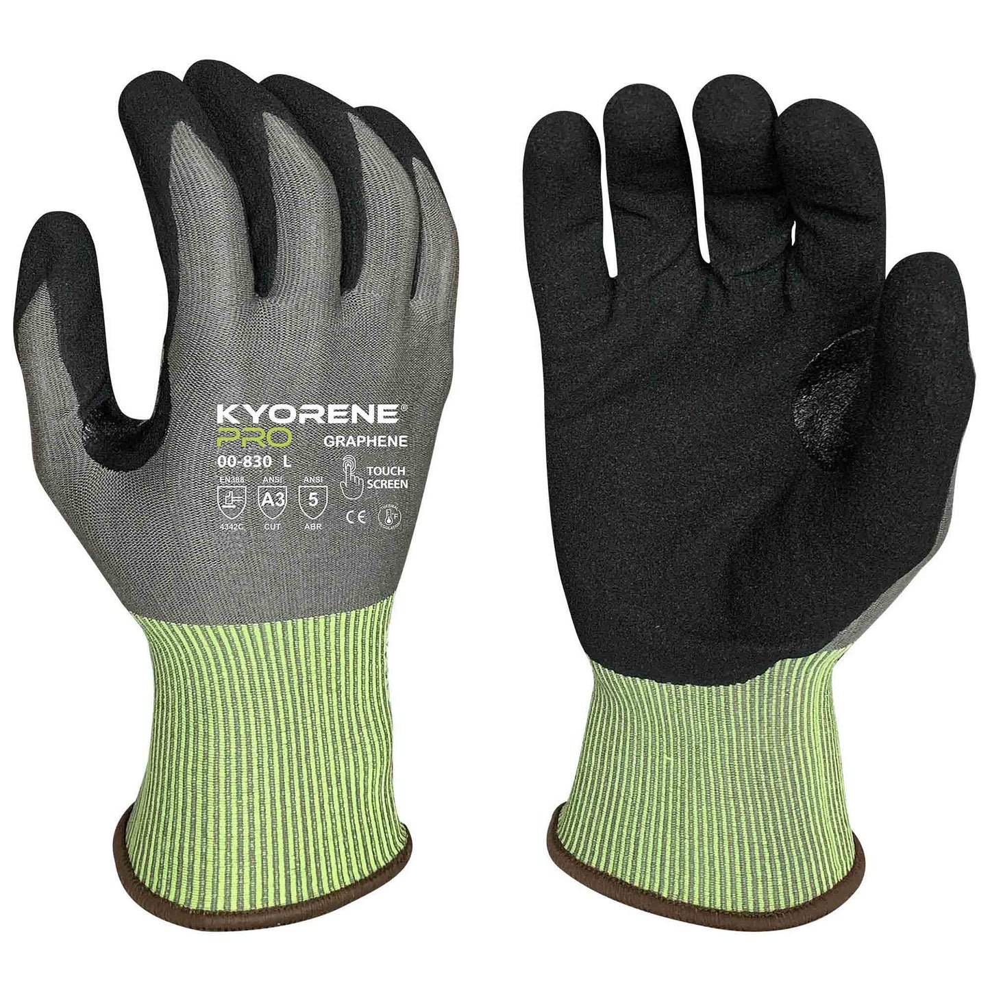 Gray String Knit Gloves - Armor Guys - Touch Screen Compatible