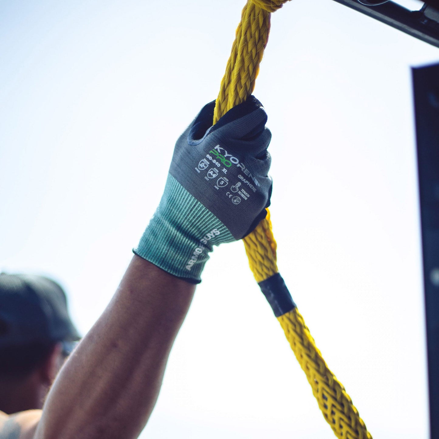 Gray String Knit Gloves - Armor Guys - Durable Grip