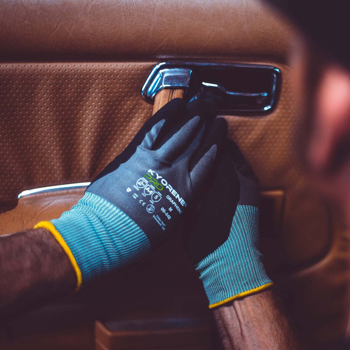 Gray String Knit Gloves - Armor Guys - Durable Grip