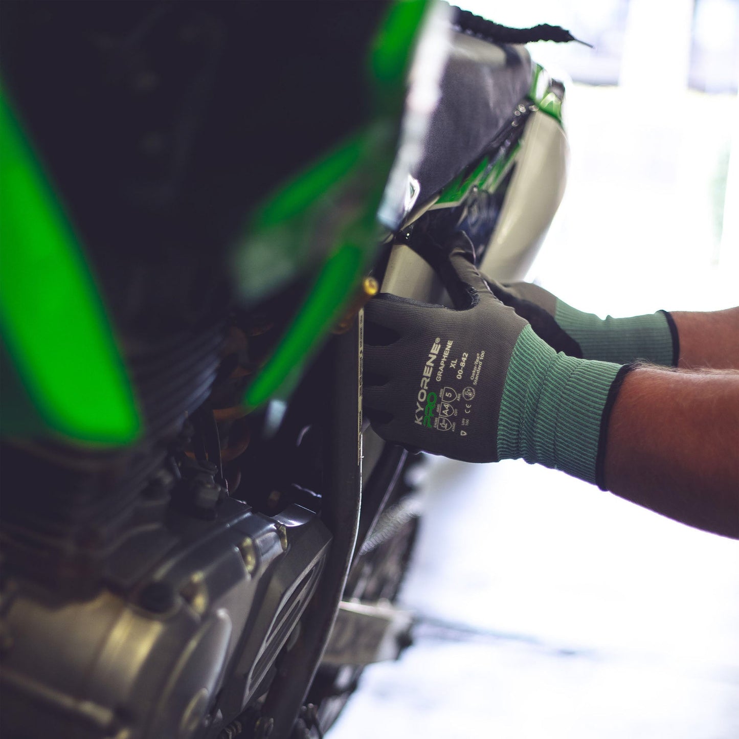 Gray String Knit Gloves - Armor Guys - Durable Design