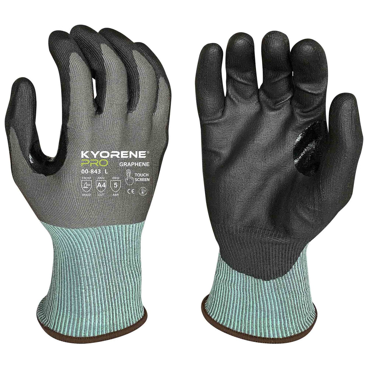 Gray String Knit Gloves - Armor Guys - Touchscreen Compatible