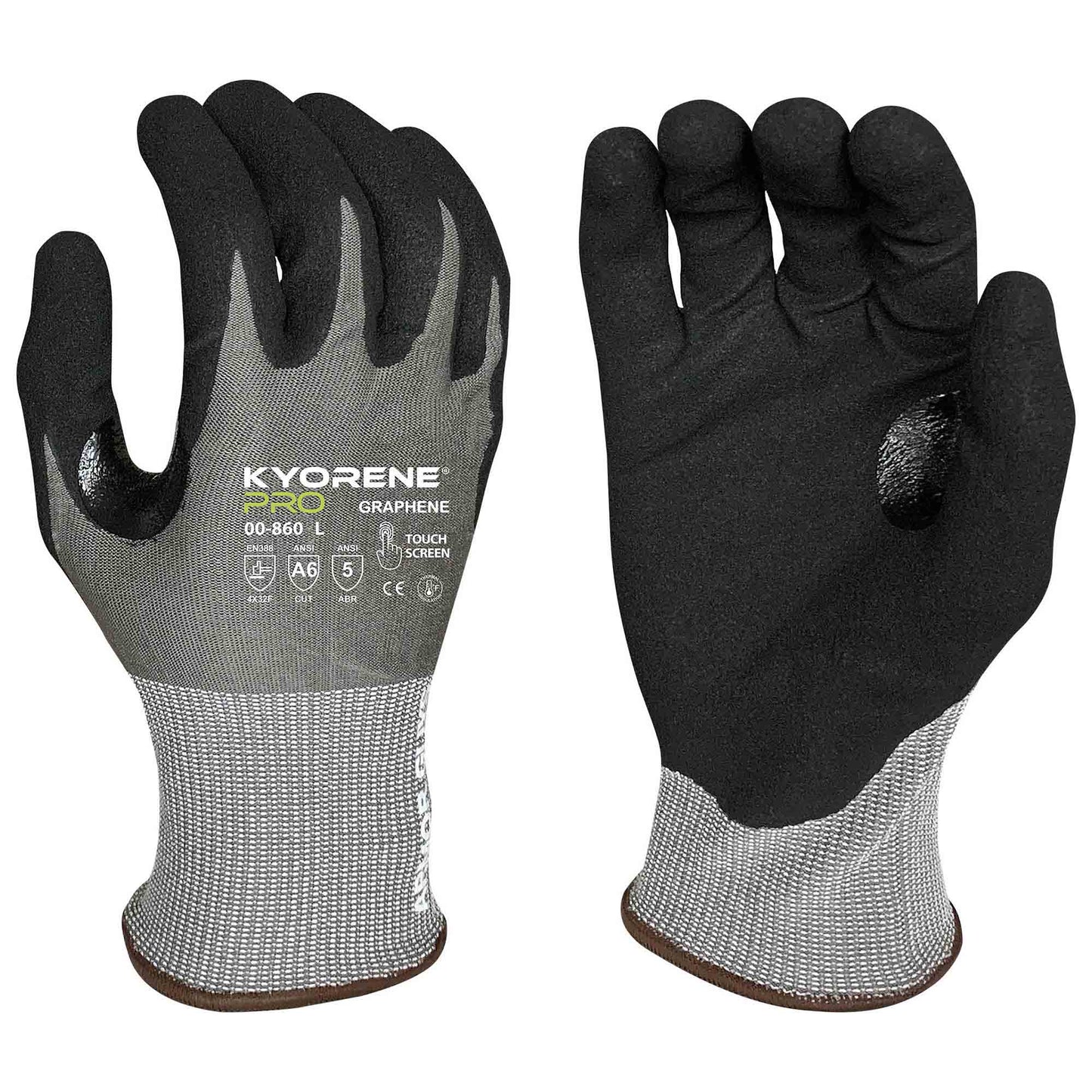 Gray Knit Gloves - Armor Guys - Touchscreen Compatible